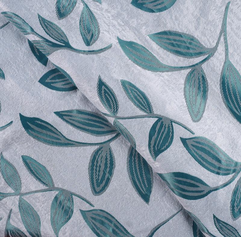 Leaves Machine Washable Room Darkening Blackout Curtains, Set of 2