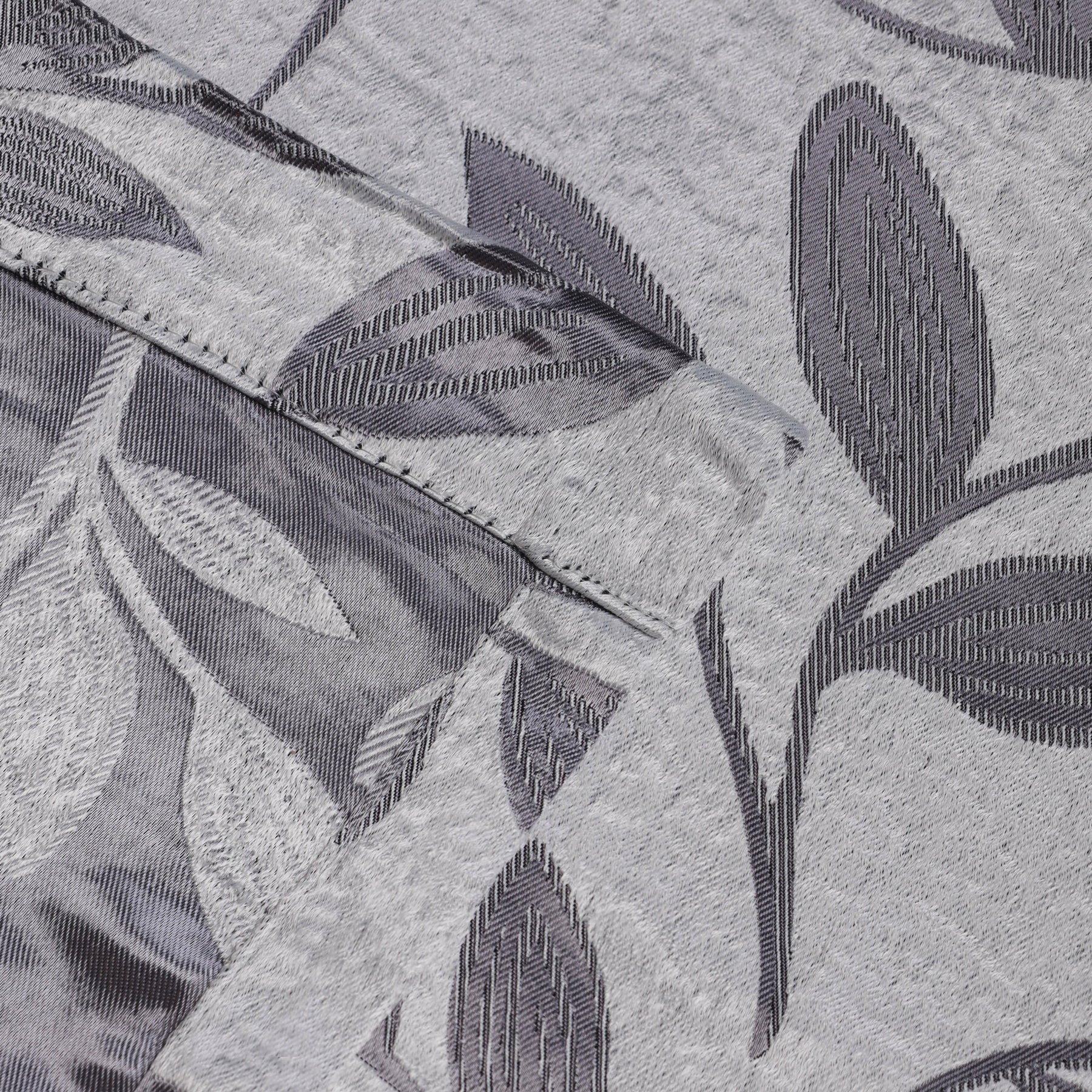 Leaves Machine Washable Room Darkening Blackout Curtains, Set of 2