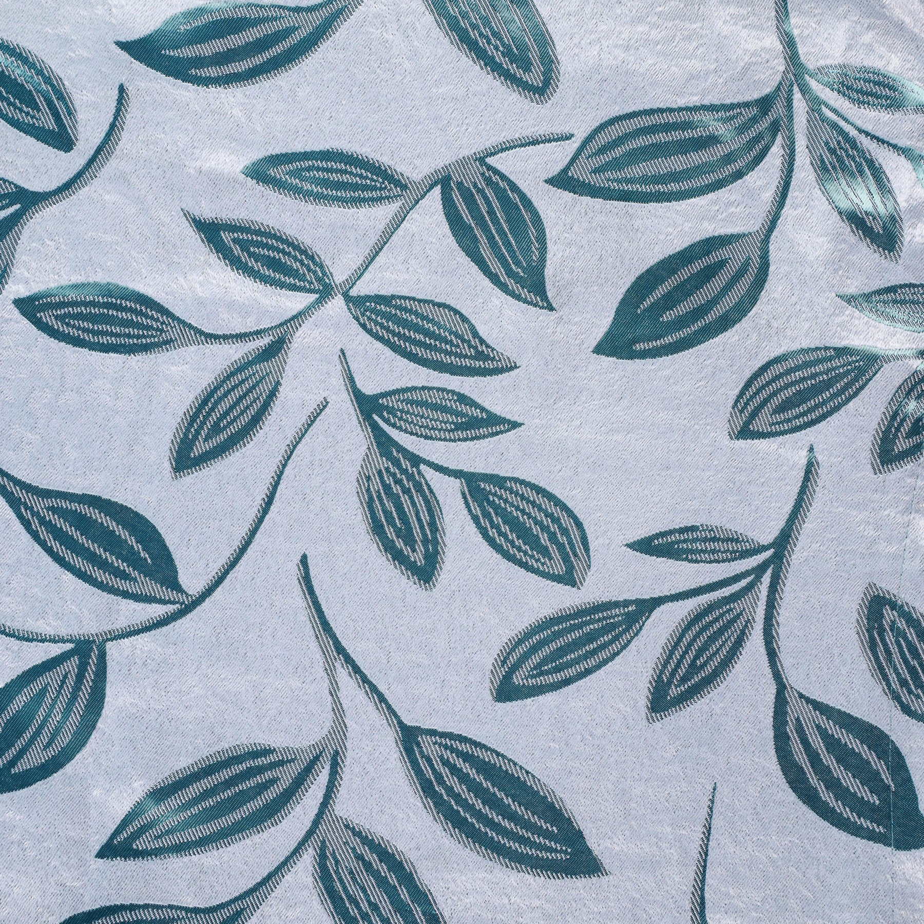 Leaves Machine Washable Room Darkening Blackout Curtains, Set of 2