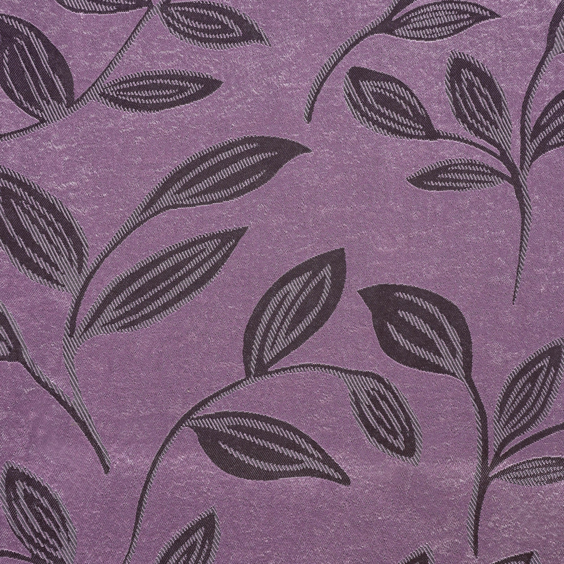 Leaves Machine Washable Room Darkening Blackout Curtains, Set of 2