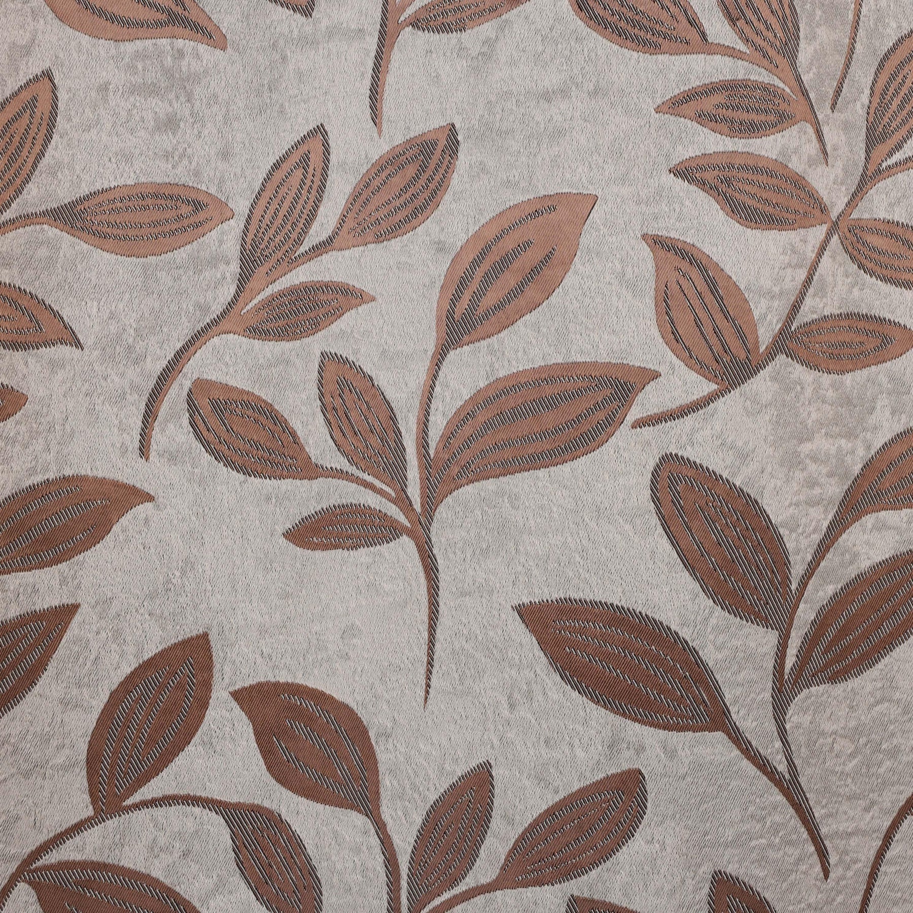Leaves Machine Washable Room Darkening Blackout Curtains, Set of 2