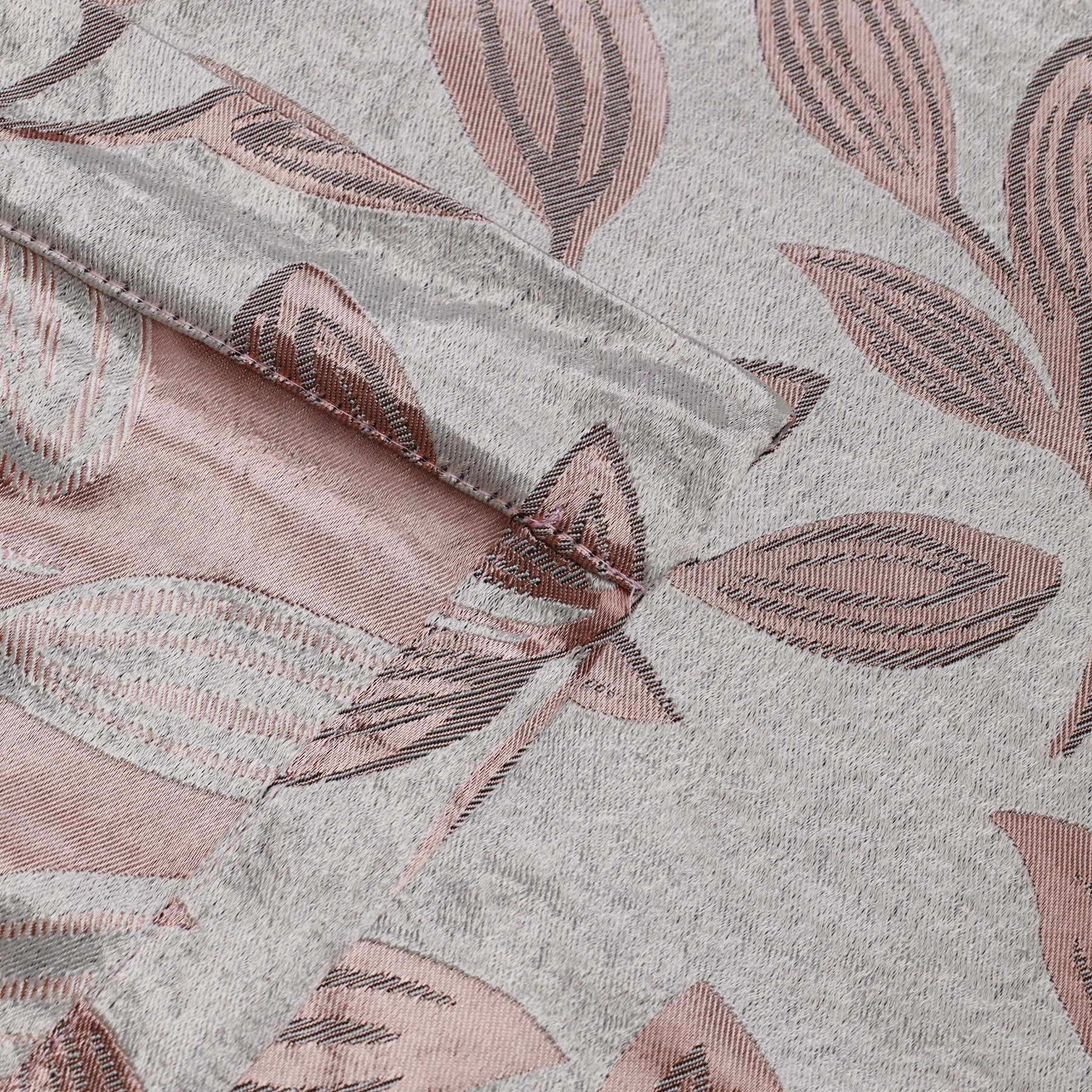 Leaves Room Darkening Blackout Curtain Panel Sets 8 Pieces