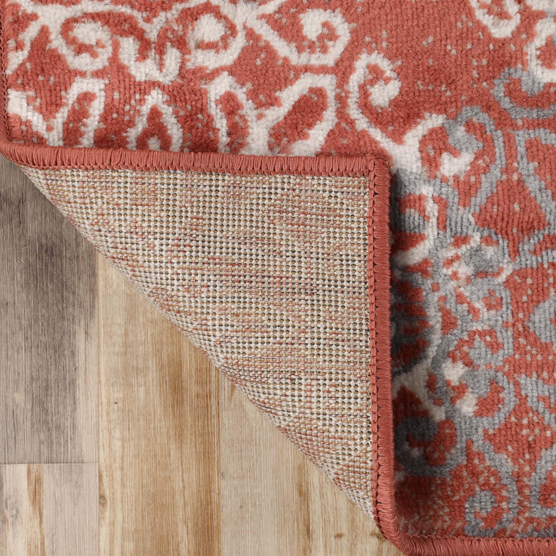 Leigh Traditional Floral Scroll Indoor Area Rug or Runner Rug Or Door Mat