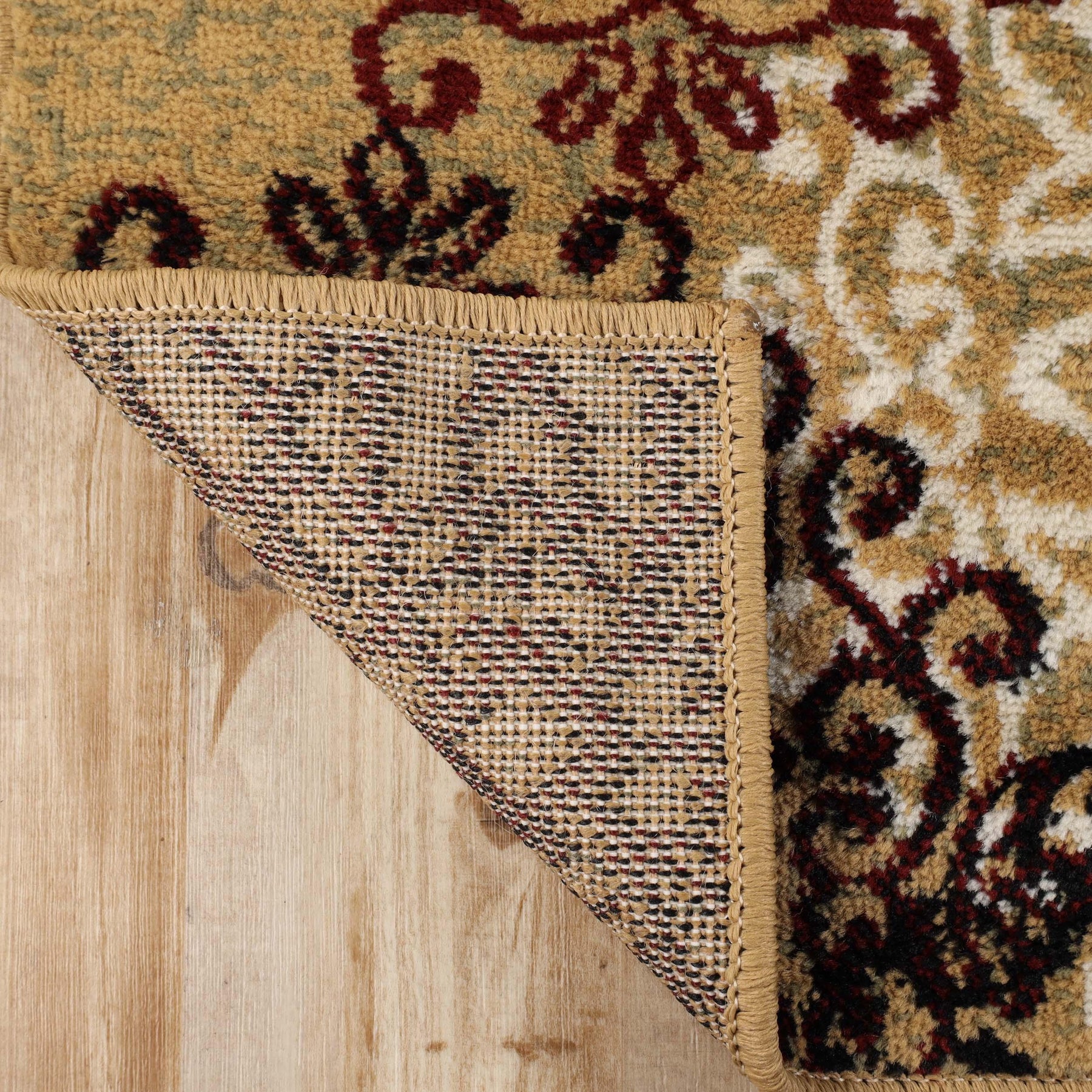 Leigh Traditional Floral Scroll Indoor Area Rug or Runner Rug Or Door Mat