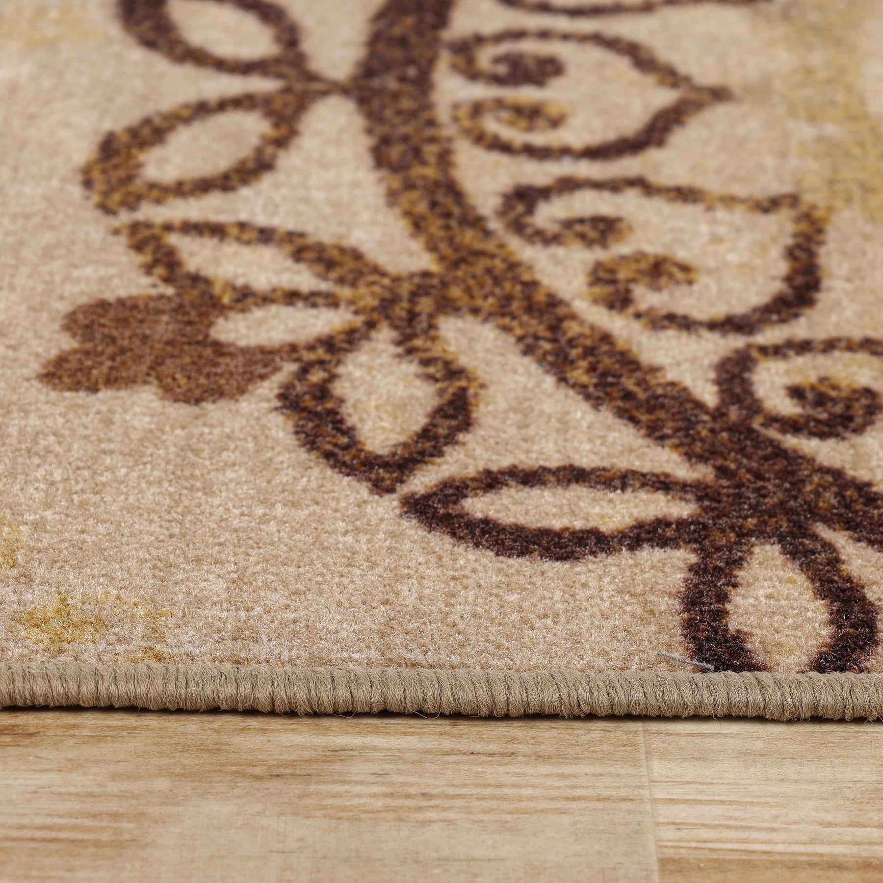 Liena Floral Medallion Non-Slip Washable Area Rug or Runner