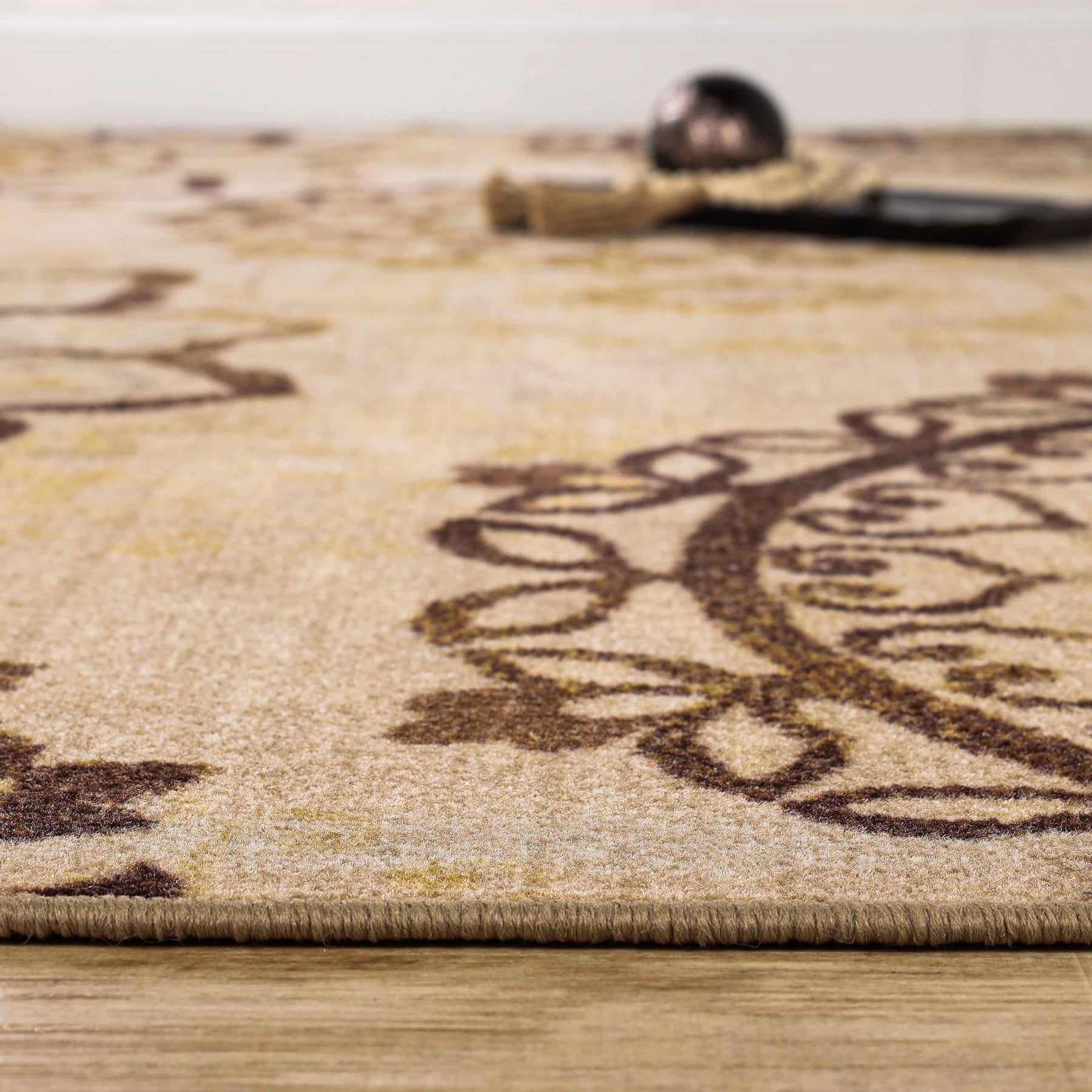 Liena Floral Medallion Non-Slip Washable Area Rug or Runner