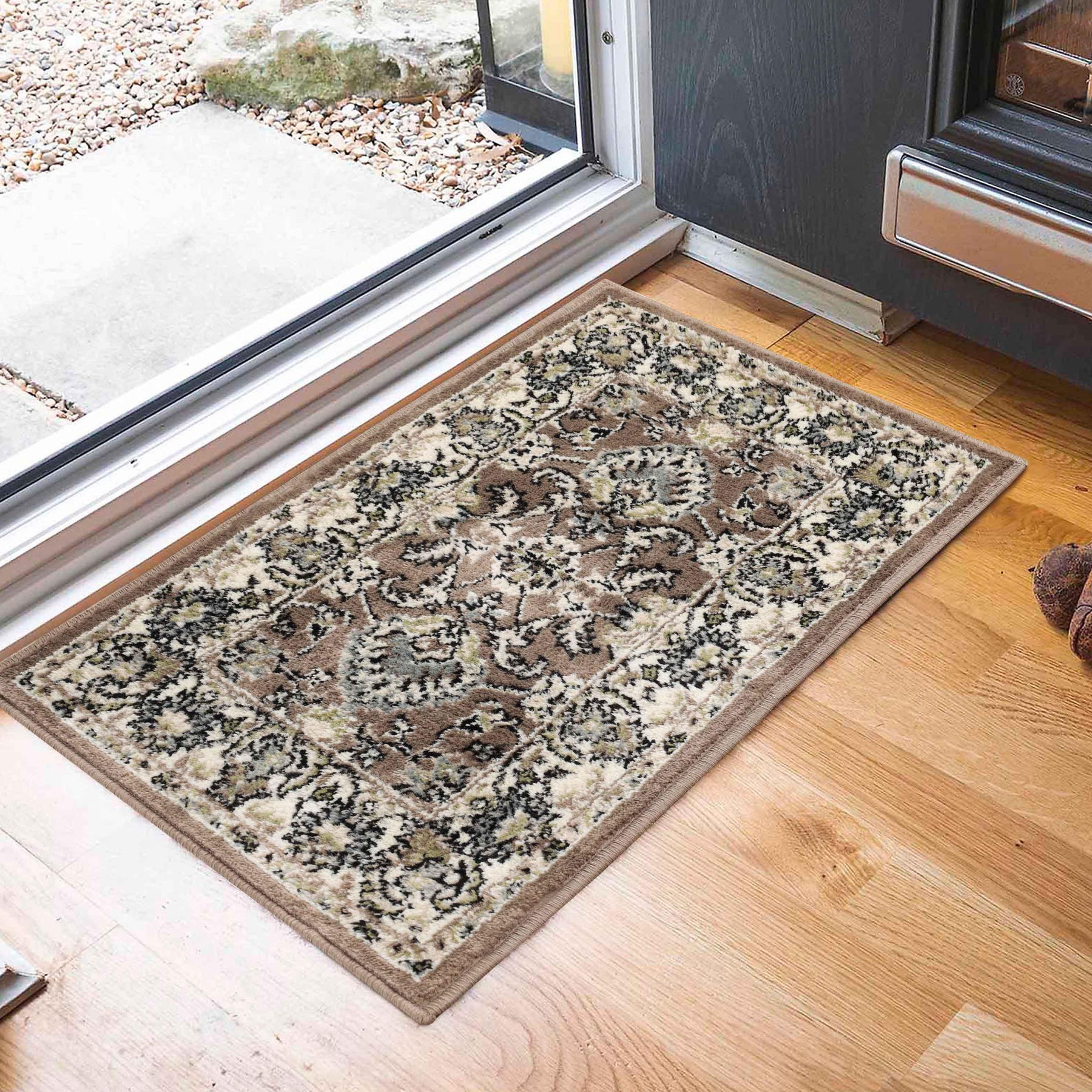 Lille Traditional Elegant Floral Textured Indoor Area Rug