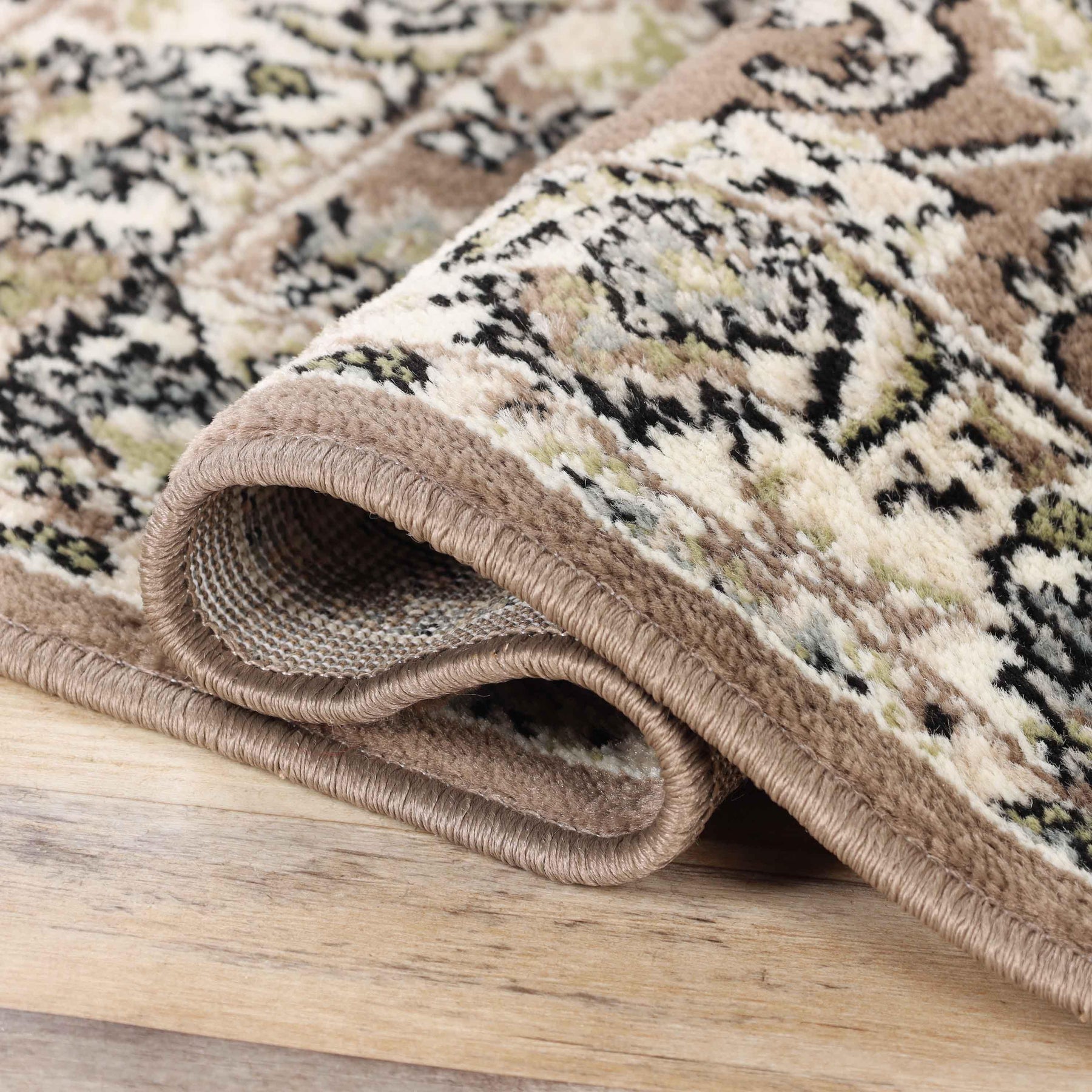 Lille Traditional Elegant Floral Textured Indoor Area Rug