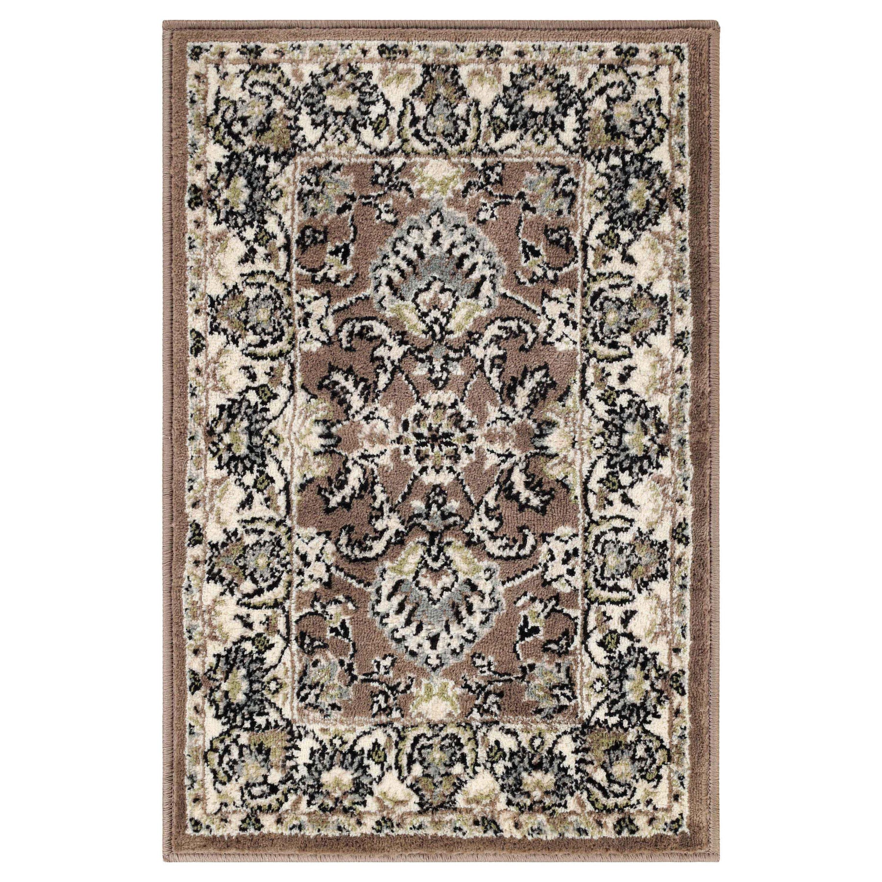 Lille Traditional Elegant Floral Textured Indoor Area Rug