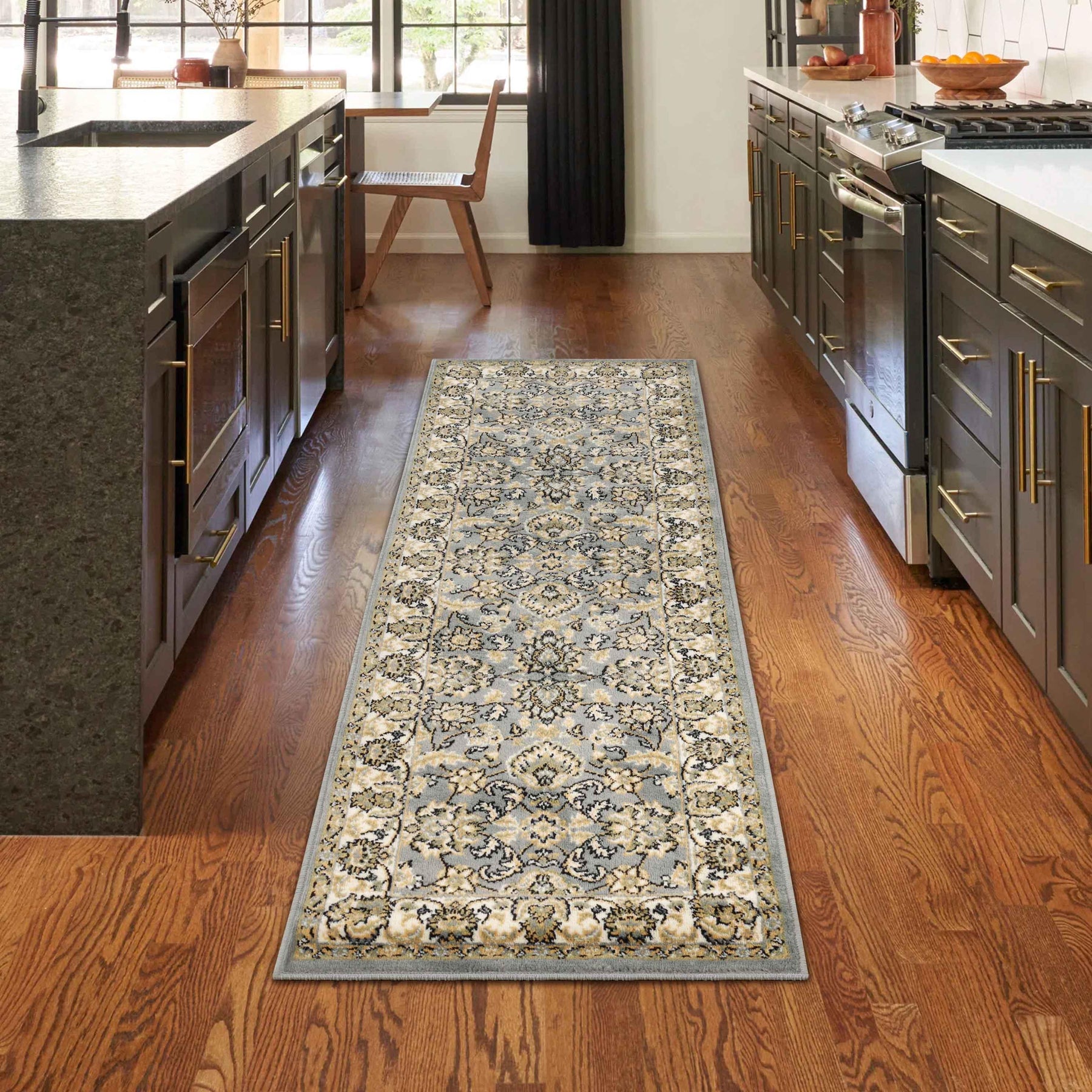 Lille Traditional Elegant Floral Textured Indoor Area Rug