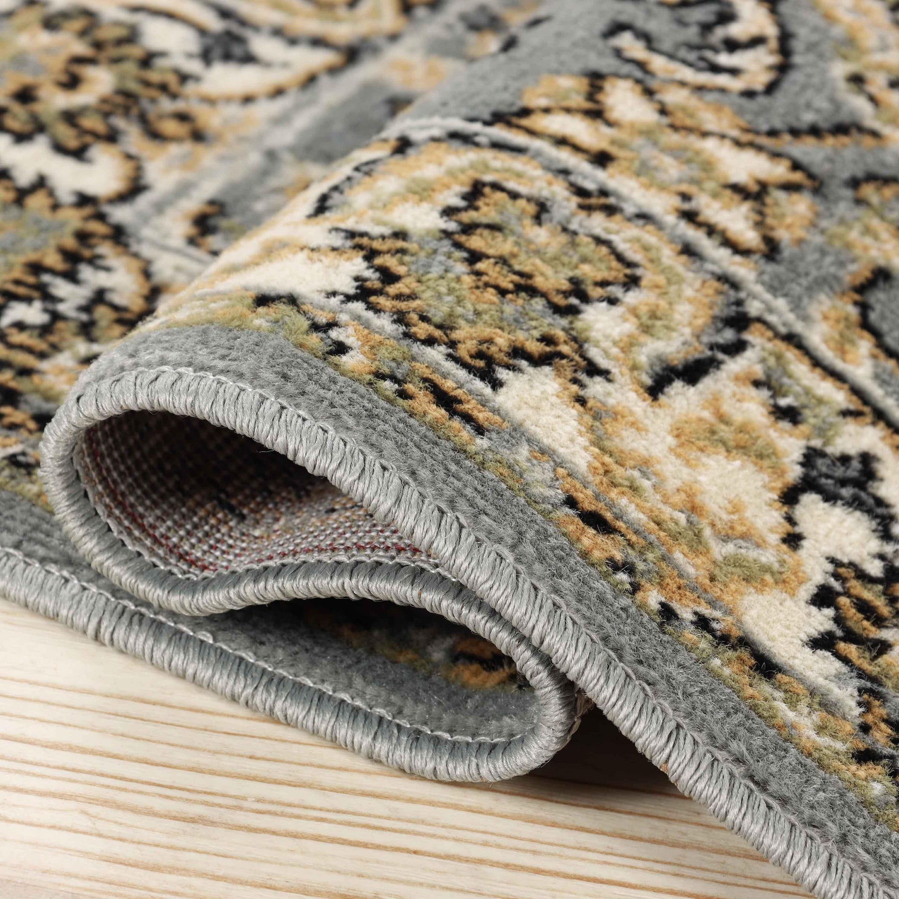 Lille Traditional Elegant Floral Textured Indoor Area Rug