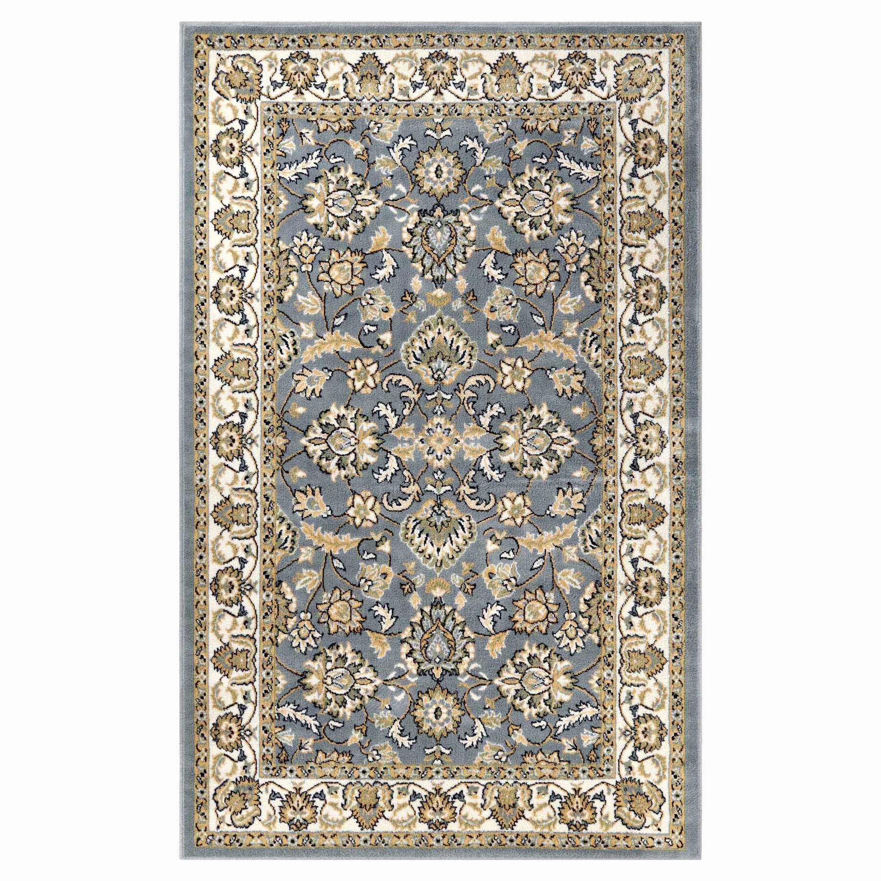 Lille Traditional Elegant Floral Textured Indoor Area Rug