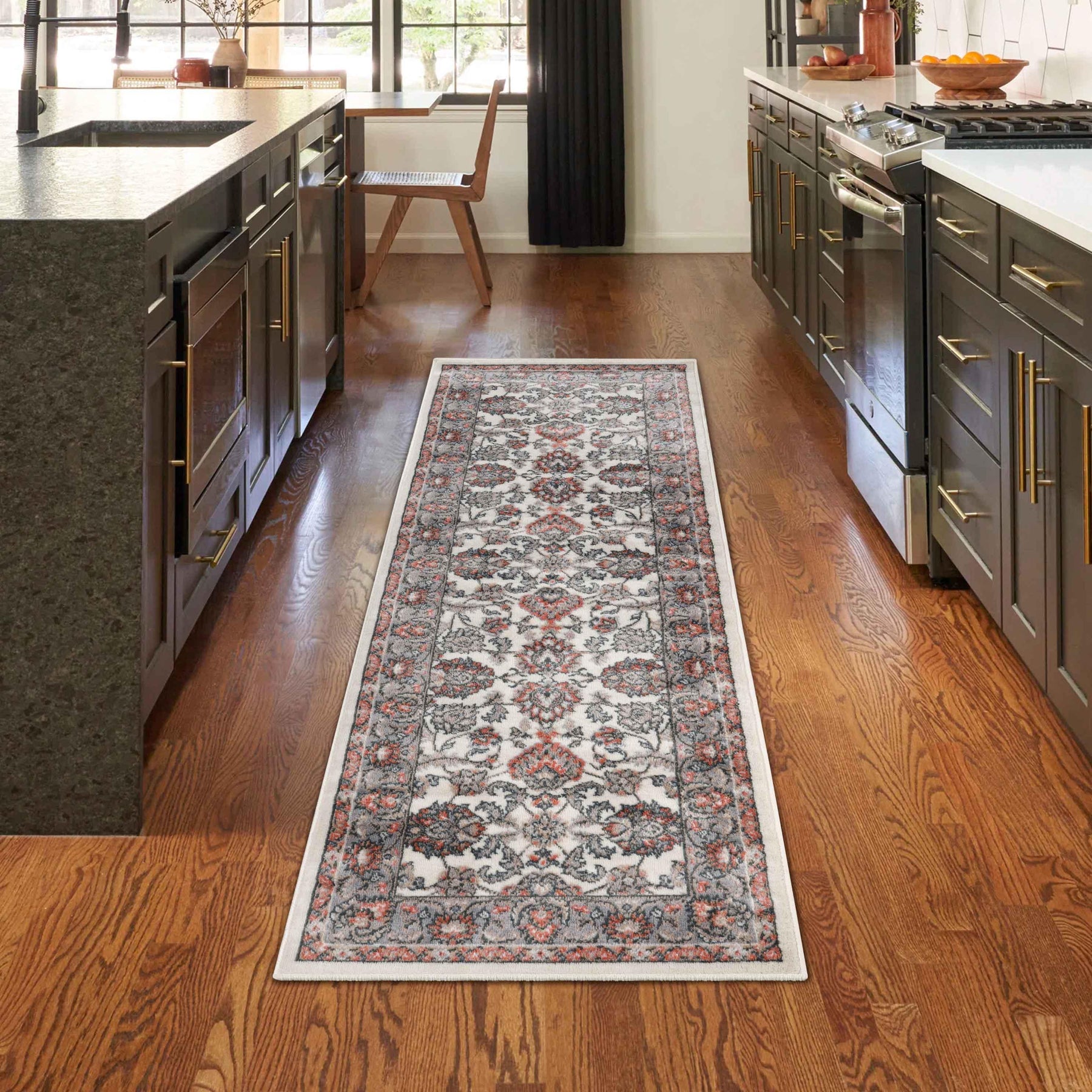Lille Traditional Elegant Floral Textured Indoor Area Rug
