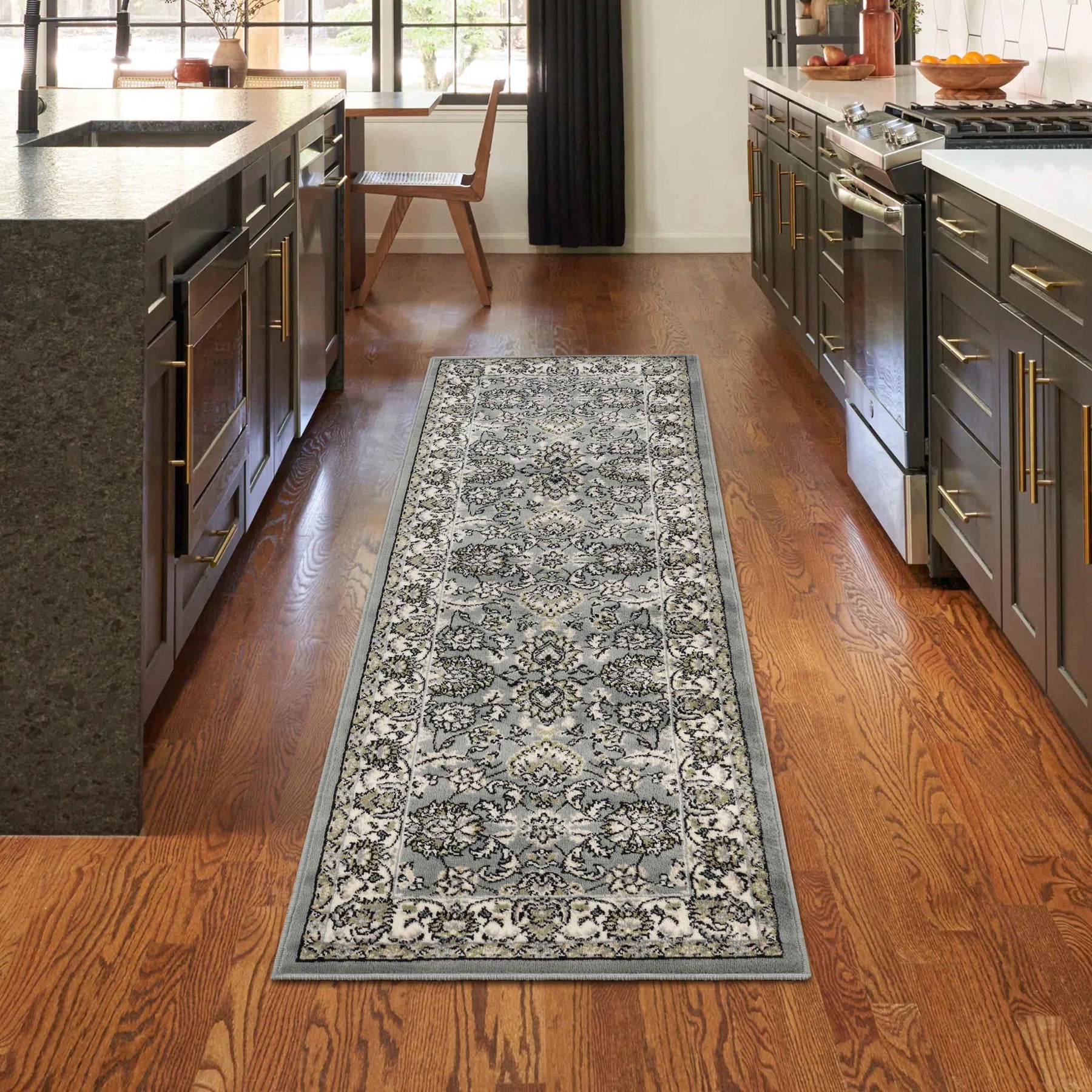 Lille Traditional Elegant Floral Textured Indoor Area Rug