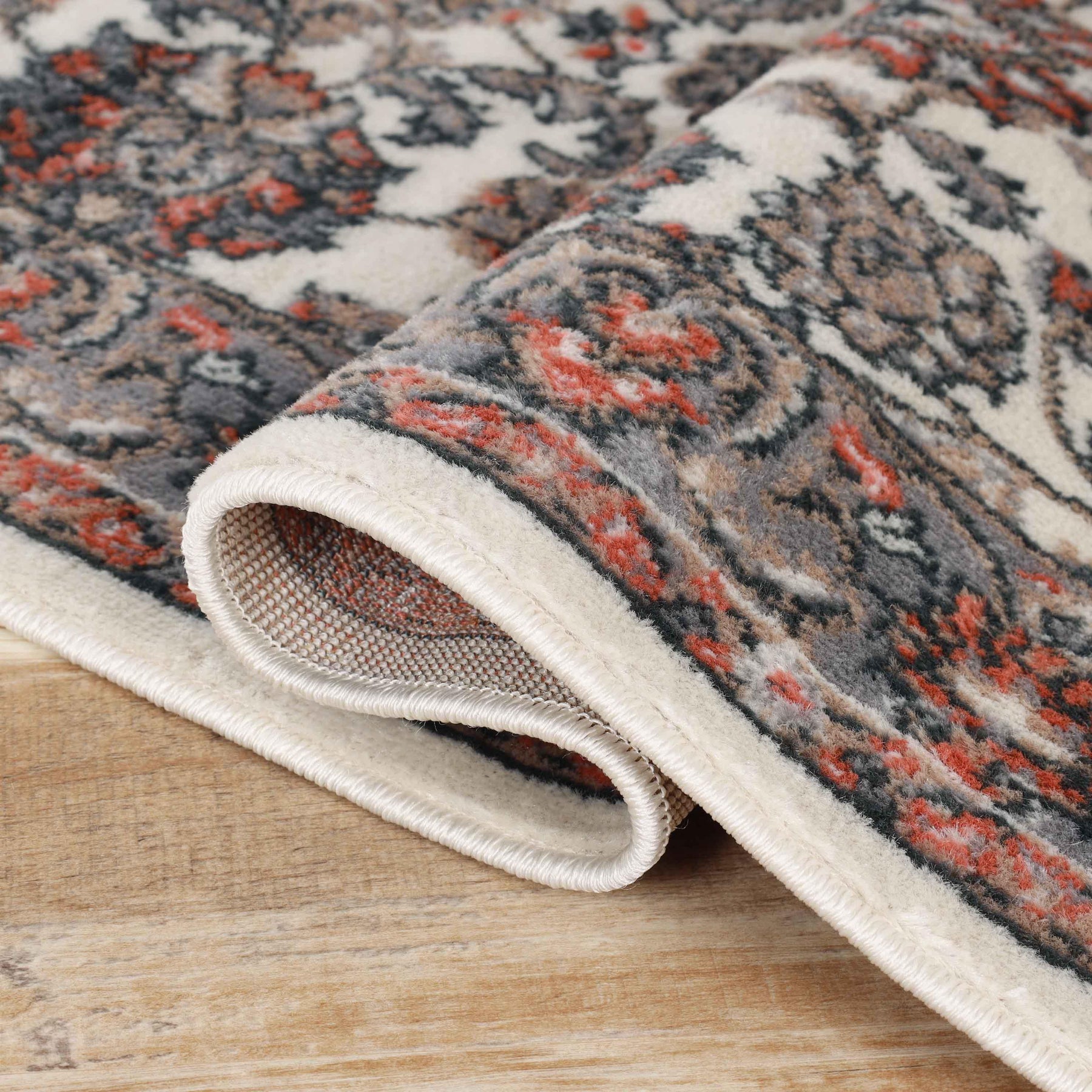 Lille Traditional Elegant Floral Textured Indoor Area Rug