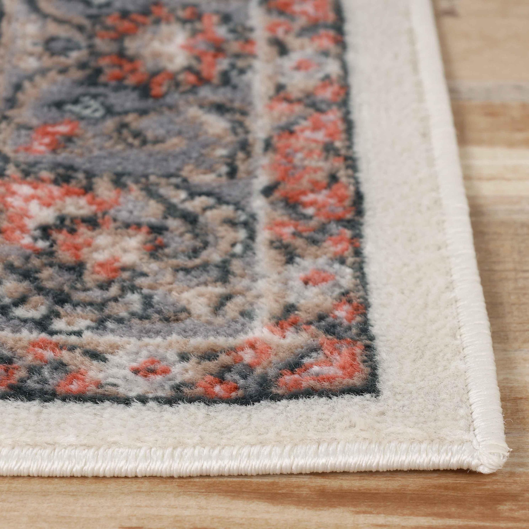 Lille Traditional Elegant Floral Textured Indoor Area Rug