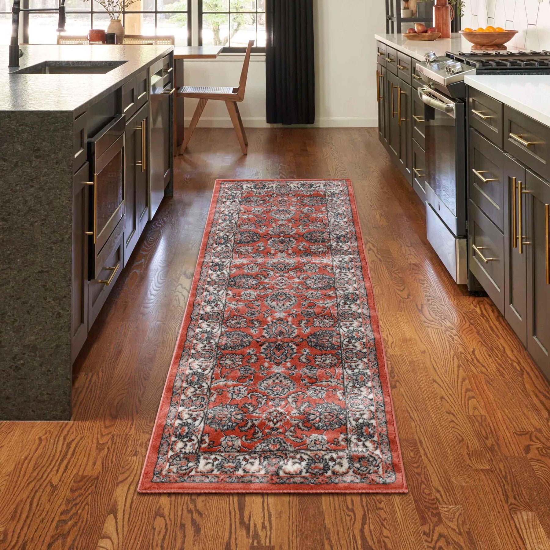 Lille Traditional Elegant Floral Textured Indoor Area Rug