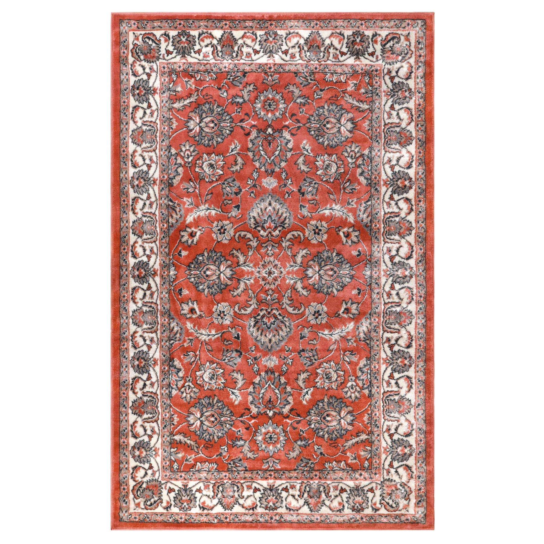 Lille Traditional Elegant Floral Textured Indoor Area Rug