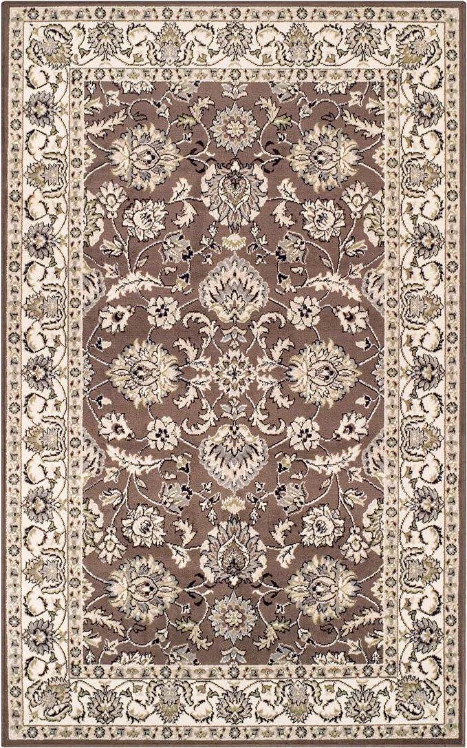 Lille Traditional Elegant Floral Textured Indoor Area Rug