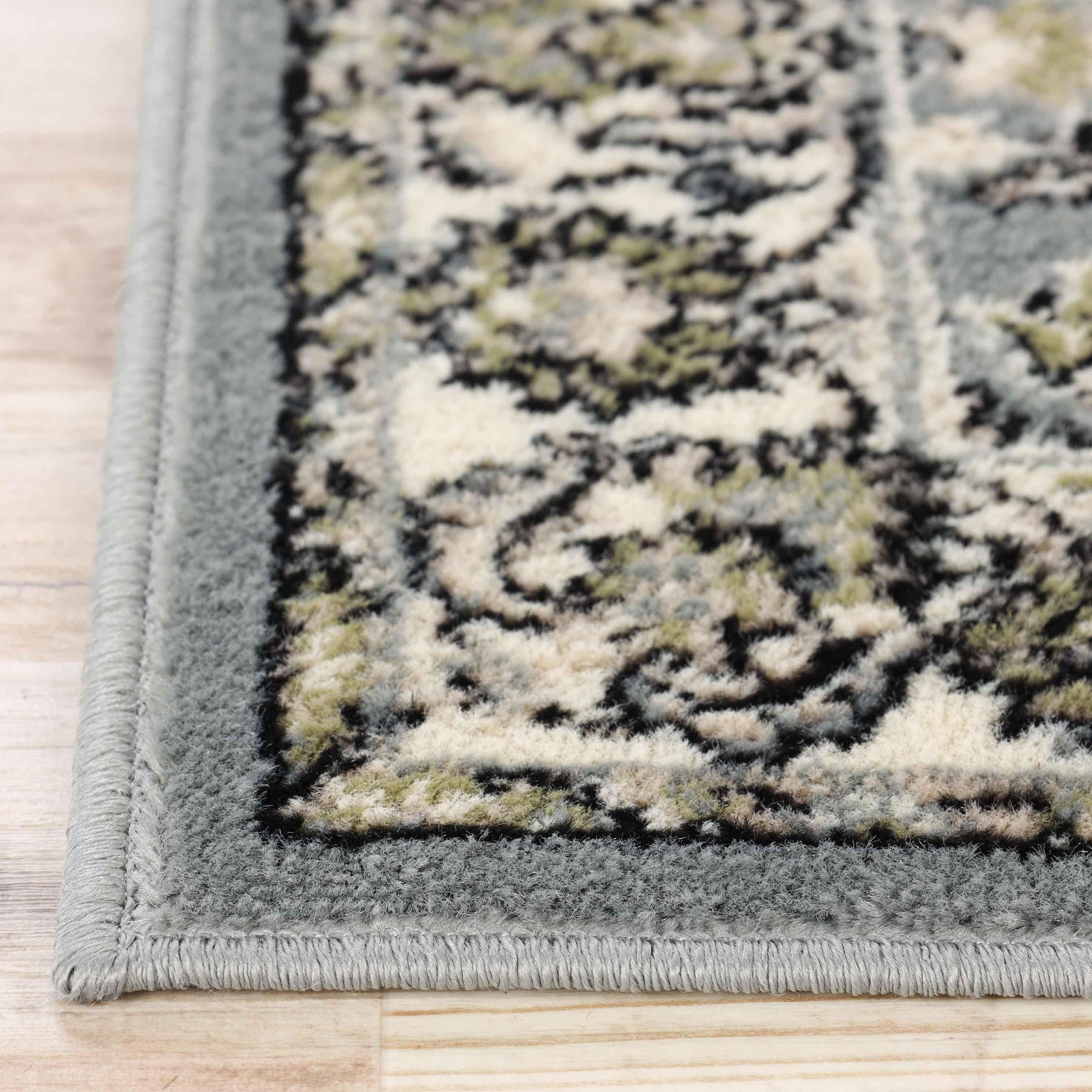 Lille Traditional Elegant Floral Textured Indoor Area Rug