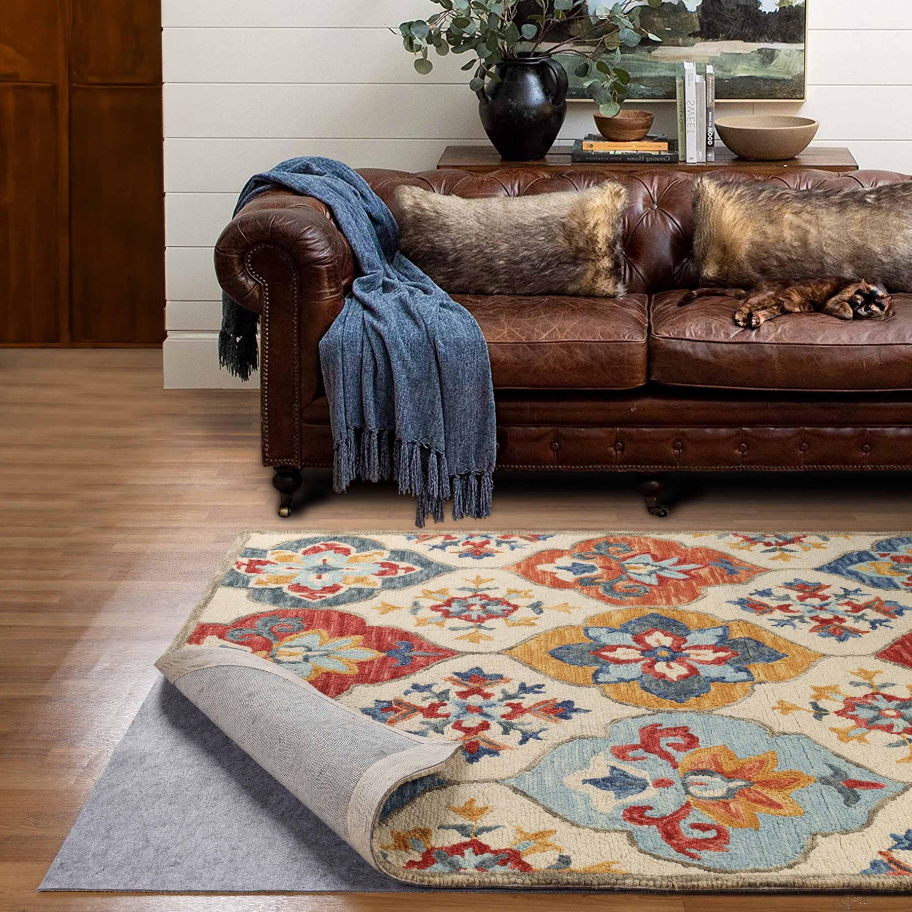Lima Non-Slip Floor Grip Protector Felt and Rubber Indoor Area Rug Pad