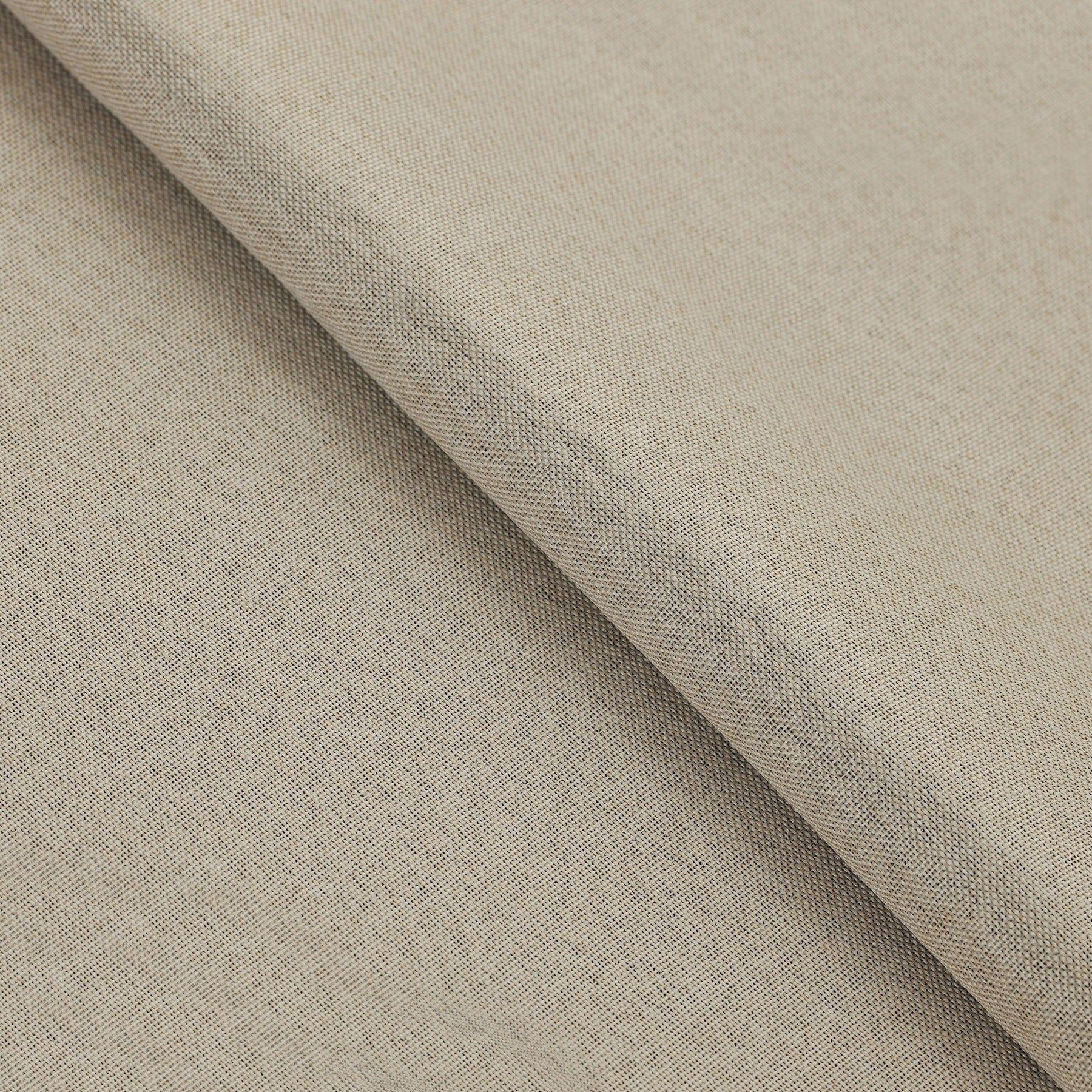 Linen Pattern Washable Room Darkening Blackout Curtain Set 52" - 4 Pieces