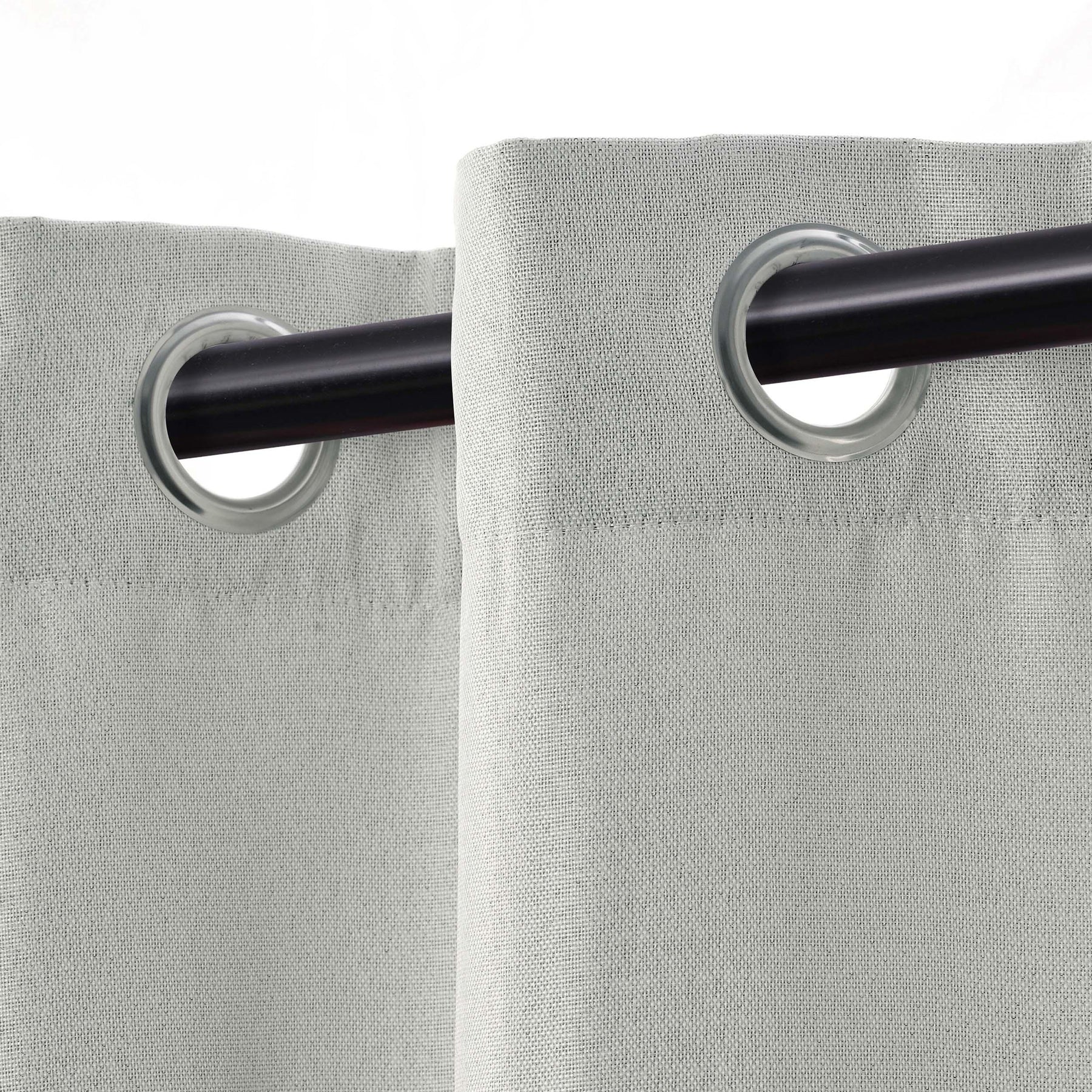 Linen Pattern Washable Room Darkening Blackout Curtain Set 52" - 4 Pieces