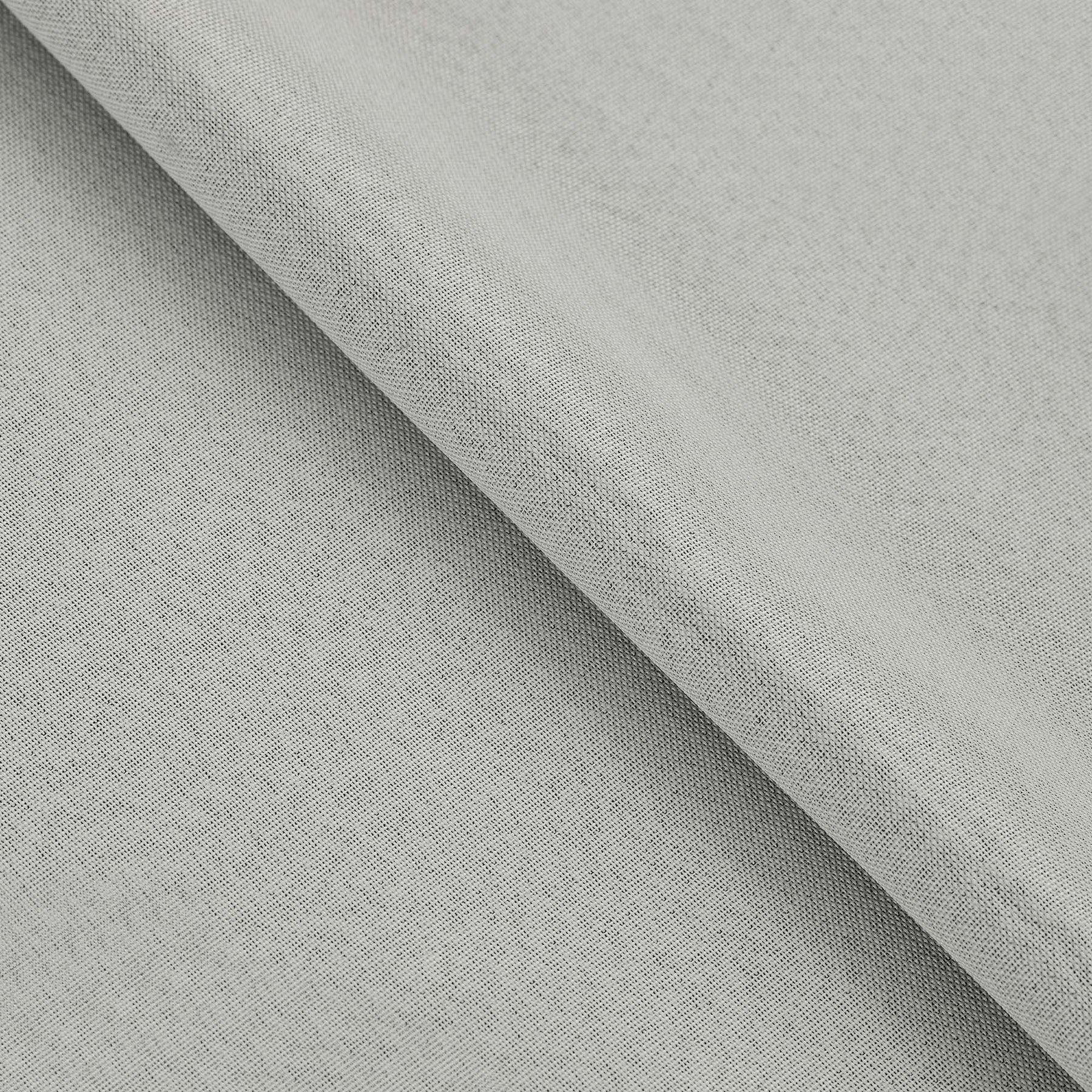 Linen Pattern Washable Room Darkening Blackout Curtain Set 42" - 8 Pieces