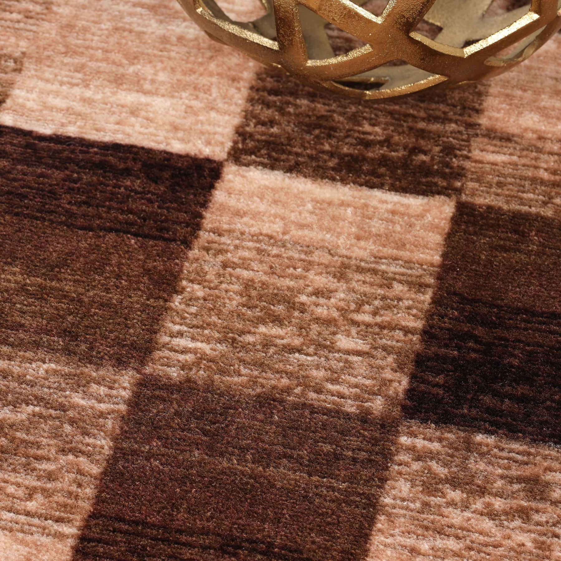 Lockwood Color Block Non-Slip Washable Indoor Area Rug or Runner