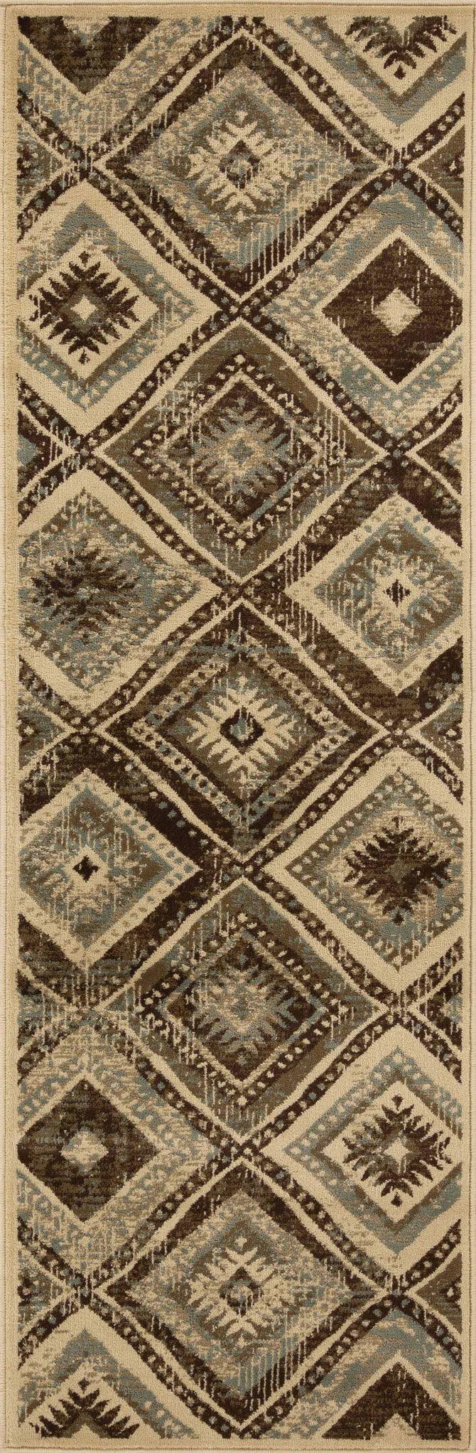 Losange Southwestern Diamonds Indoor Area Rugs or Runner Rug