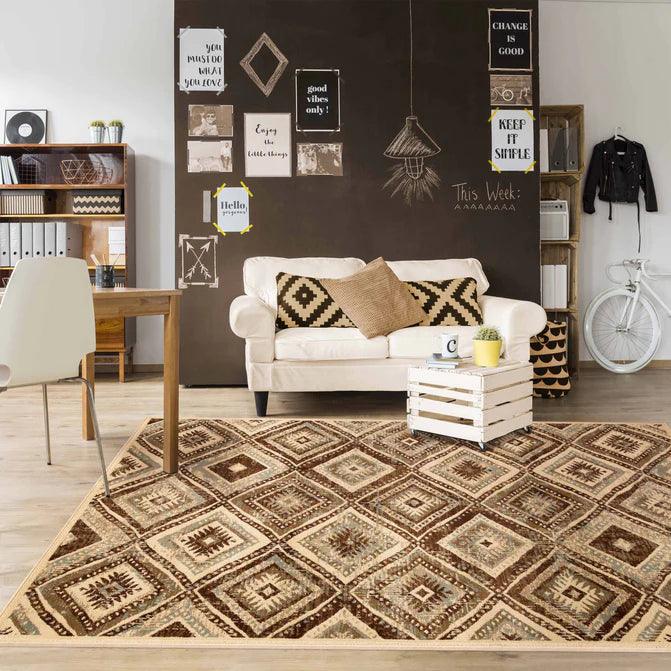 Losange Southwestern Diamonds Indoor Area Rugs or Runner Rug