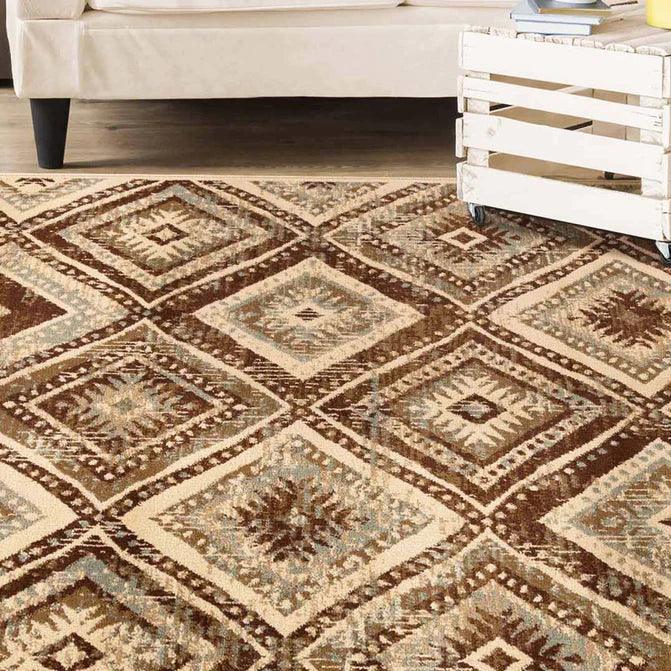 Losange Southwestern Diamonds Indoor Area Rugs or Runner Rug