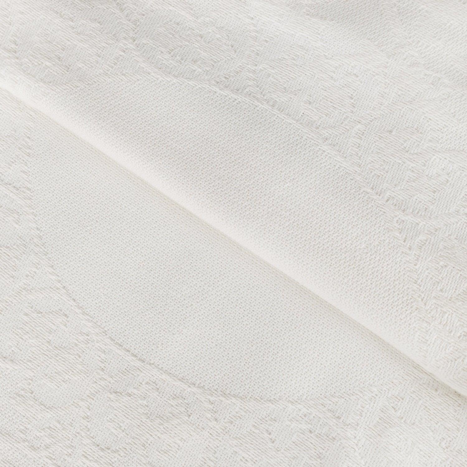 Lyron Cotton Blend Woven Jacquard Floral Scroll Bedspread Set