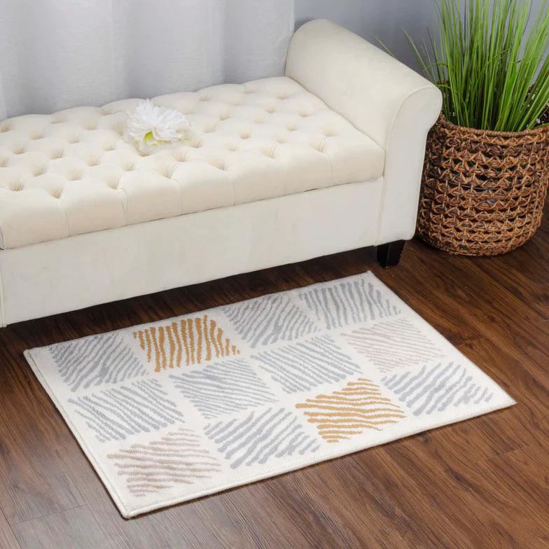Lysandra Geometric Indoor Area Rugs Or Runner Rug Grey