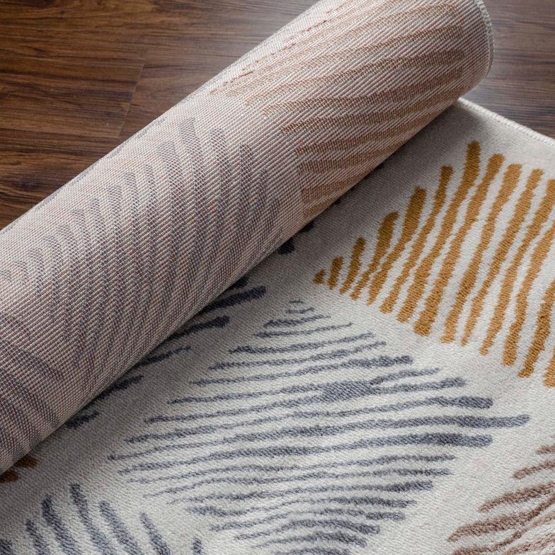Lysandra Geometric Indoor Area Rugs Or Runner Rug Grey