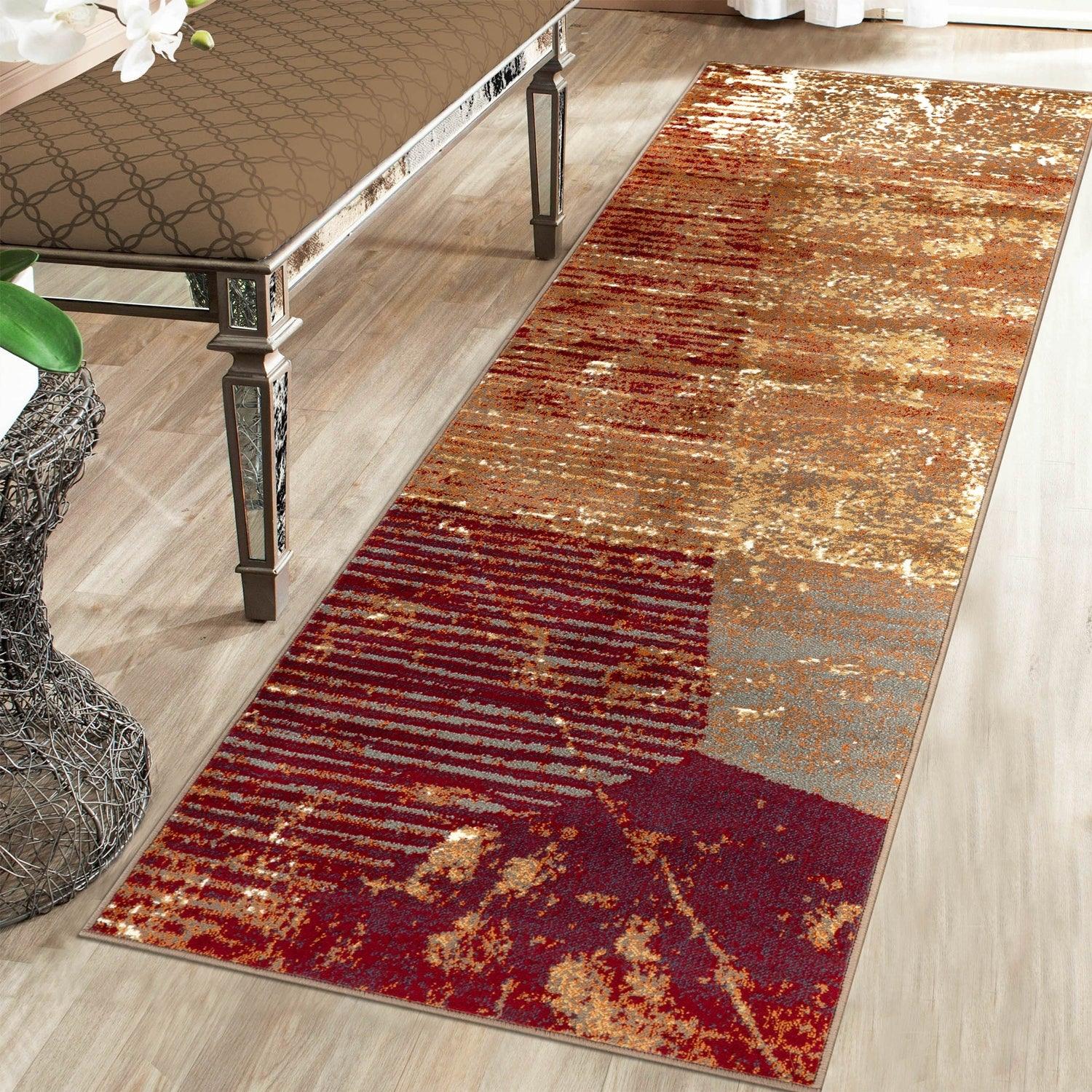 Mabel Transitional Abstract Striped Indoor Area Rugs or Runner Rug