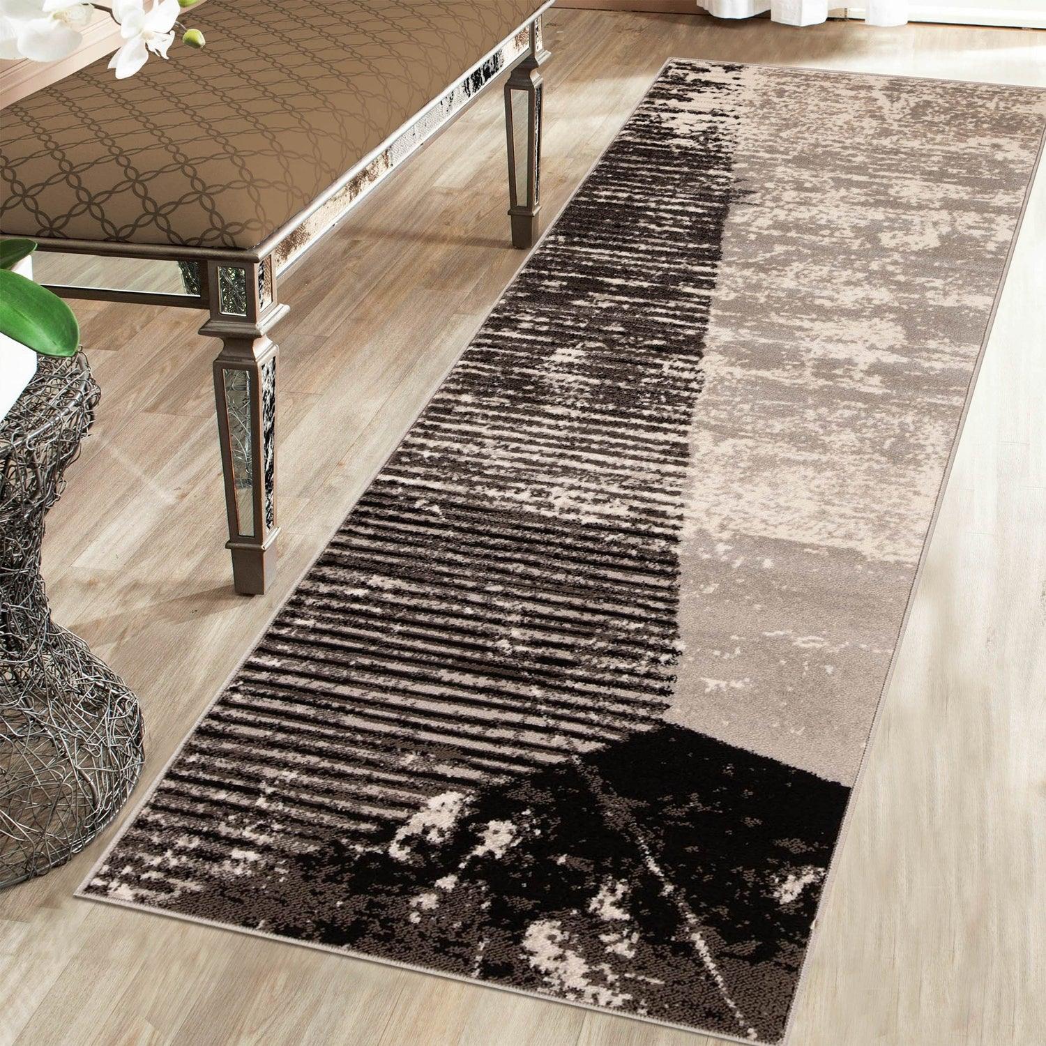 Mabel Transitional Abstract Striped Indoor Area Rugs or Runner Rug