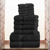 10-Piece Egyptian Cotton Plush Towel Set - Madison