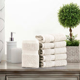 Egyptian Cotton Face Towel Set of 6 by Madison