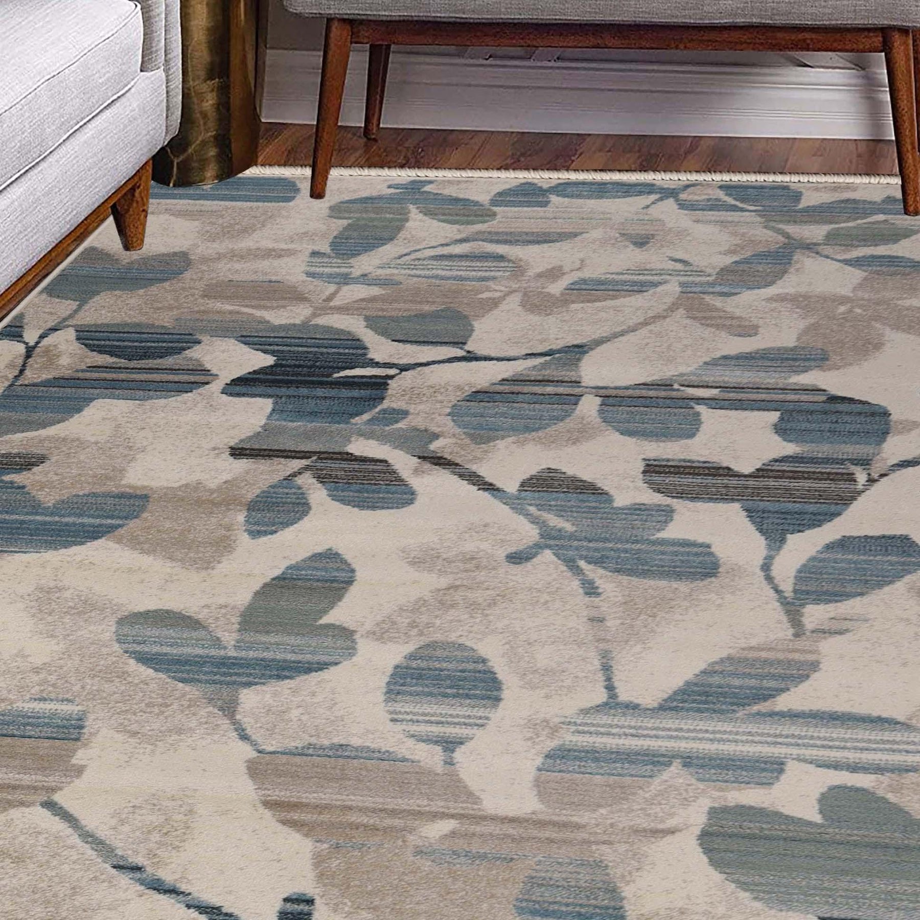Mahonia Leaf and Vine Indoor Area Rugs or Runner Rug