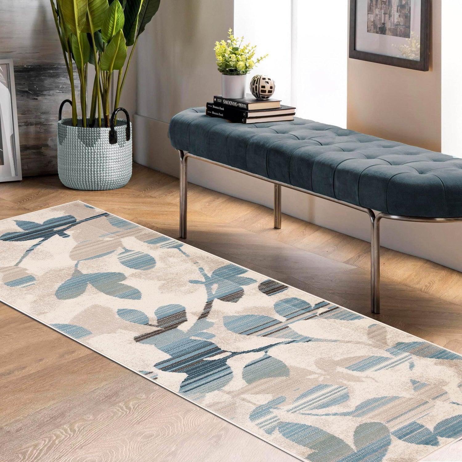 Mahonia Leaf and Vine Indoor Area Rugs or Runner Rug