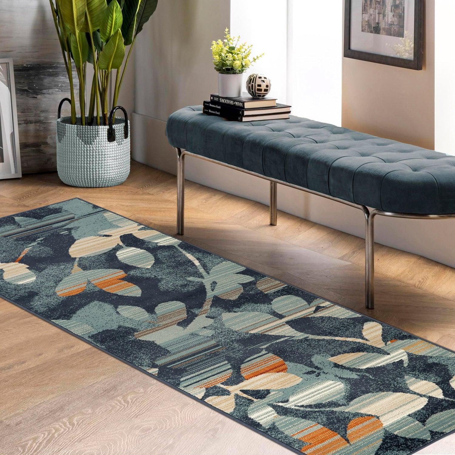 Mahonia Leaf and Vine Indoor Area Rugs or Runner Rug