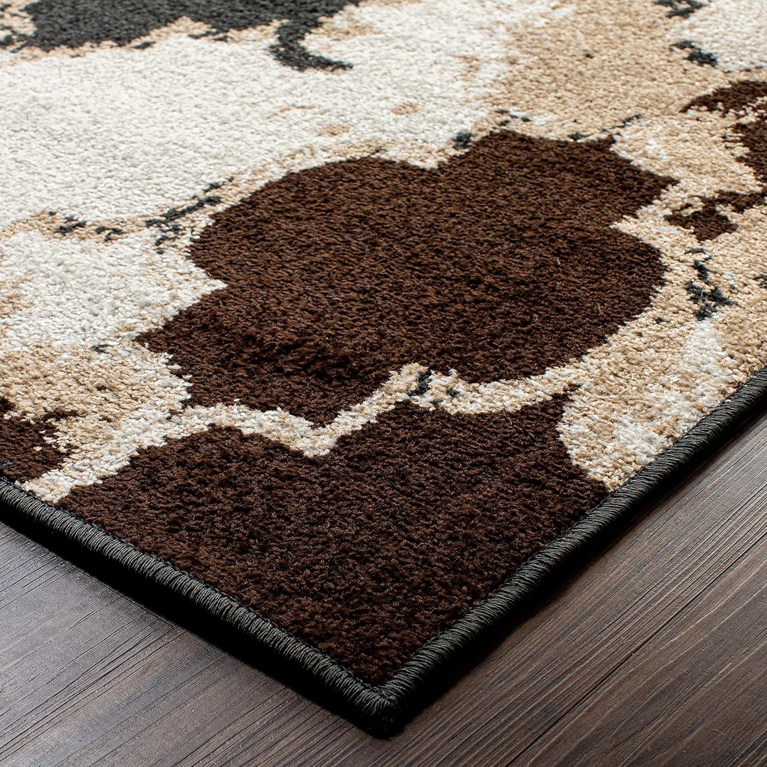 Makinley Heavily Distressed Moroccan Trellis Area Rug