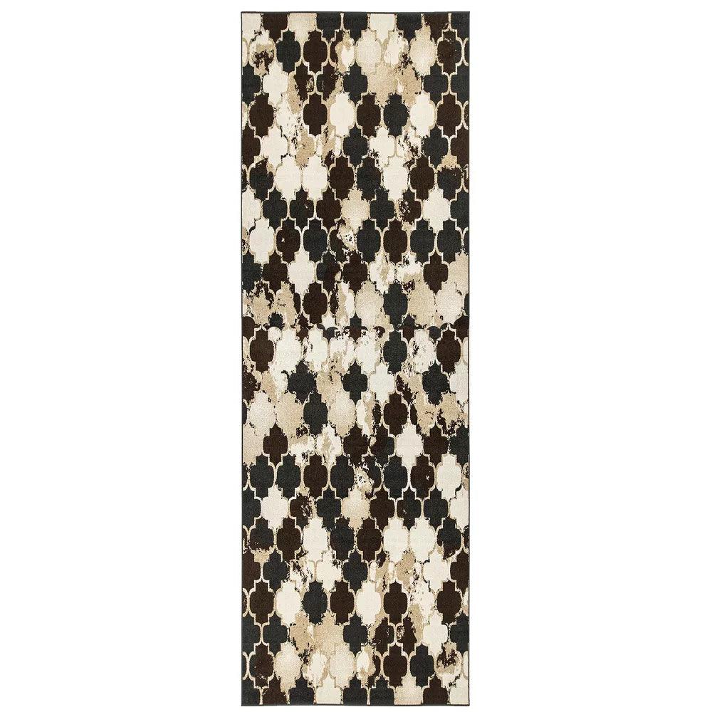 Makinley Heavily Distressed Moroccan Trellis Area Rug