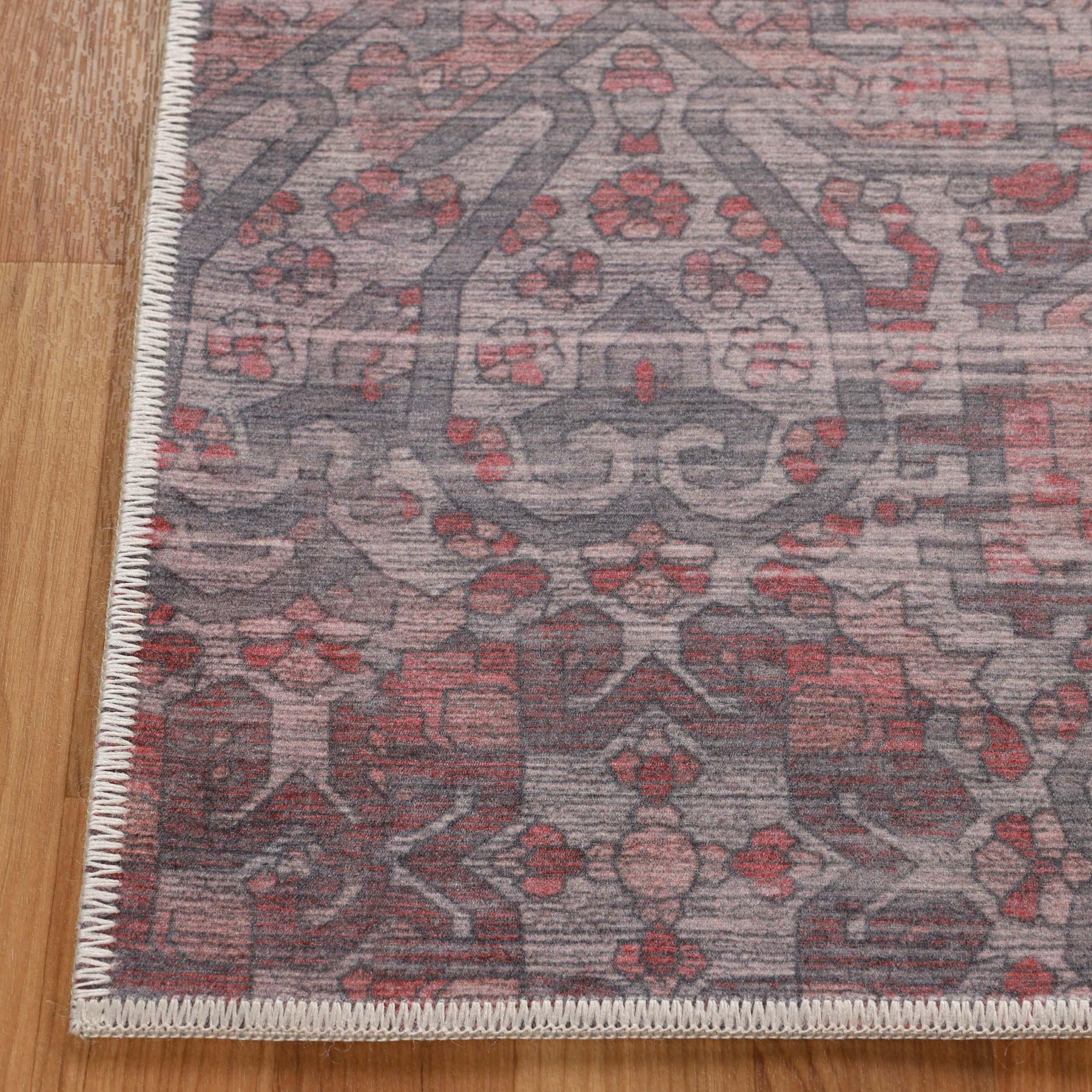 Manakin Bohemian Medallion Non-Slip Washable Indoor Area Rug