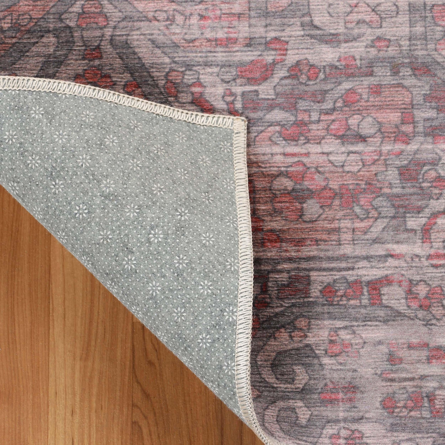 Manakin Bohemian Medallion Non-Slip Washable Indoor Area Rug