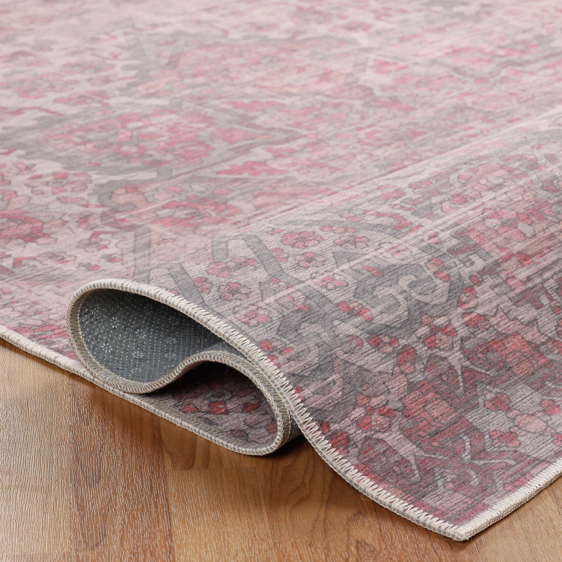 Manakin Bohemian Medallion Non-Slip Washable Indoor Area Rug