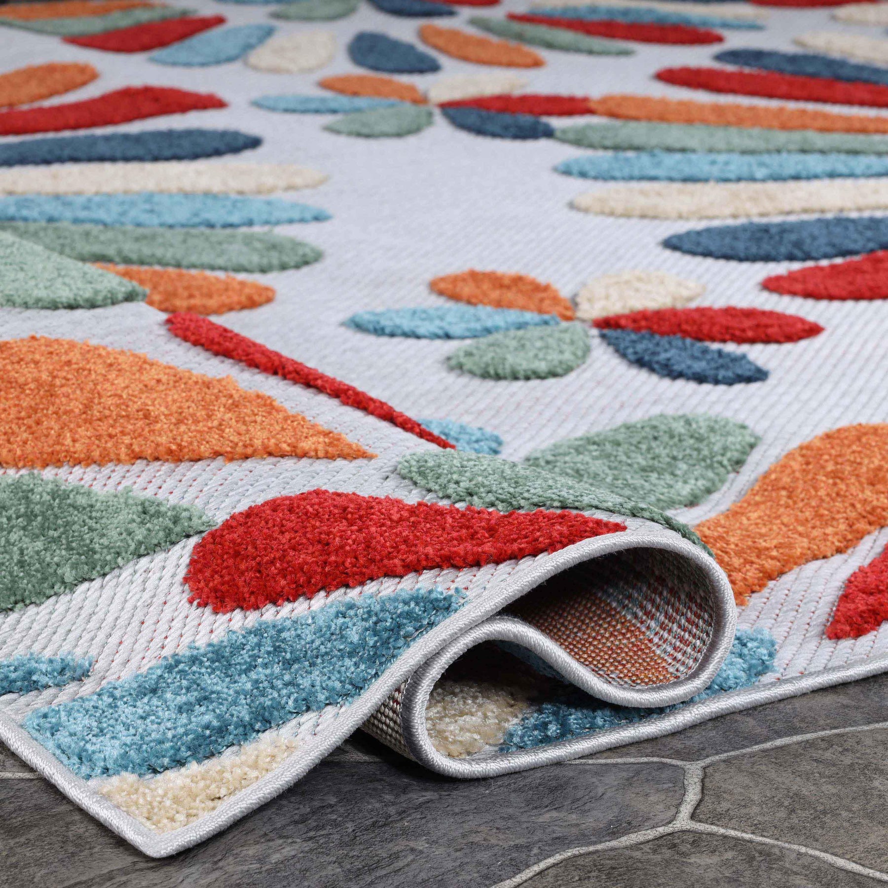 Marigold Oversized Floral Area Rug Transitional Indoor Outdoor Rugs