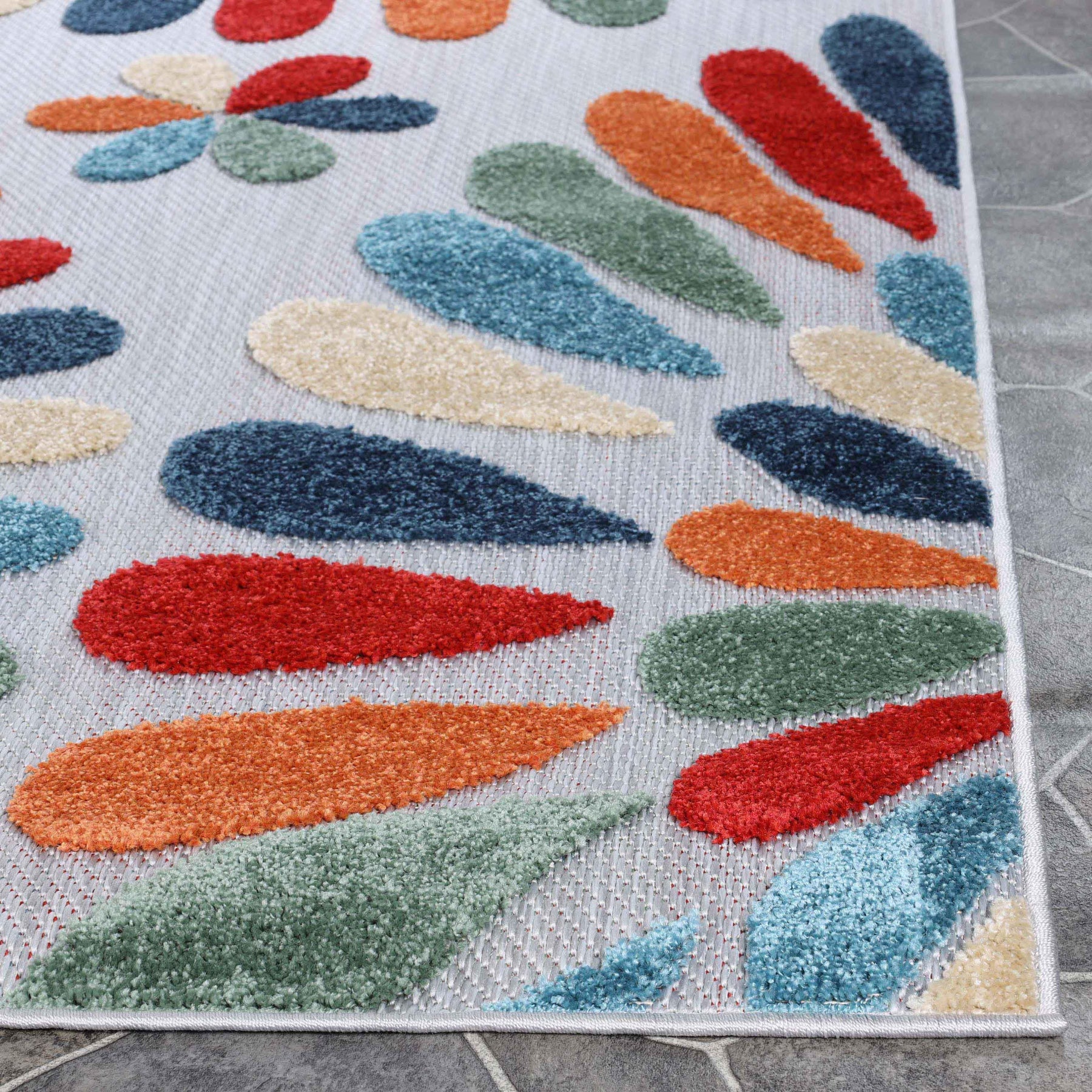 Marigold Oversized Floral Area Rug Transitional Indoor Outdoor Rugs