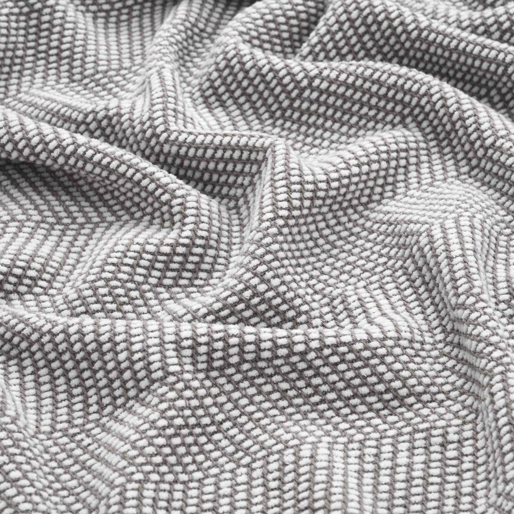 Maya Chenille Herringbone Soft Textured Medium Weight Cotton Blanket